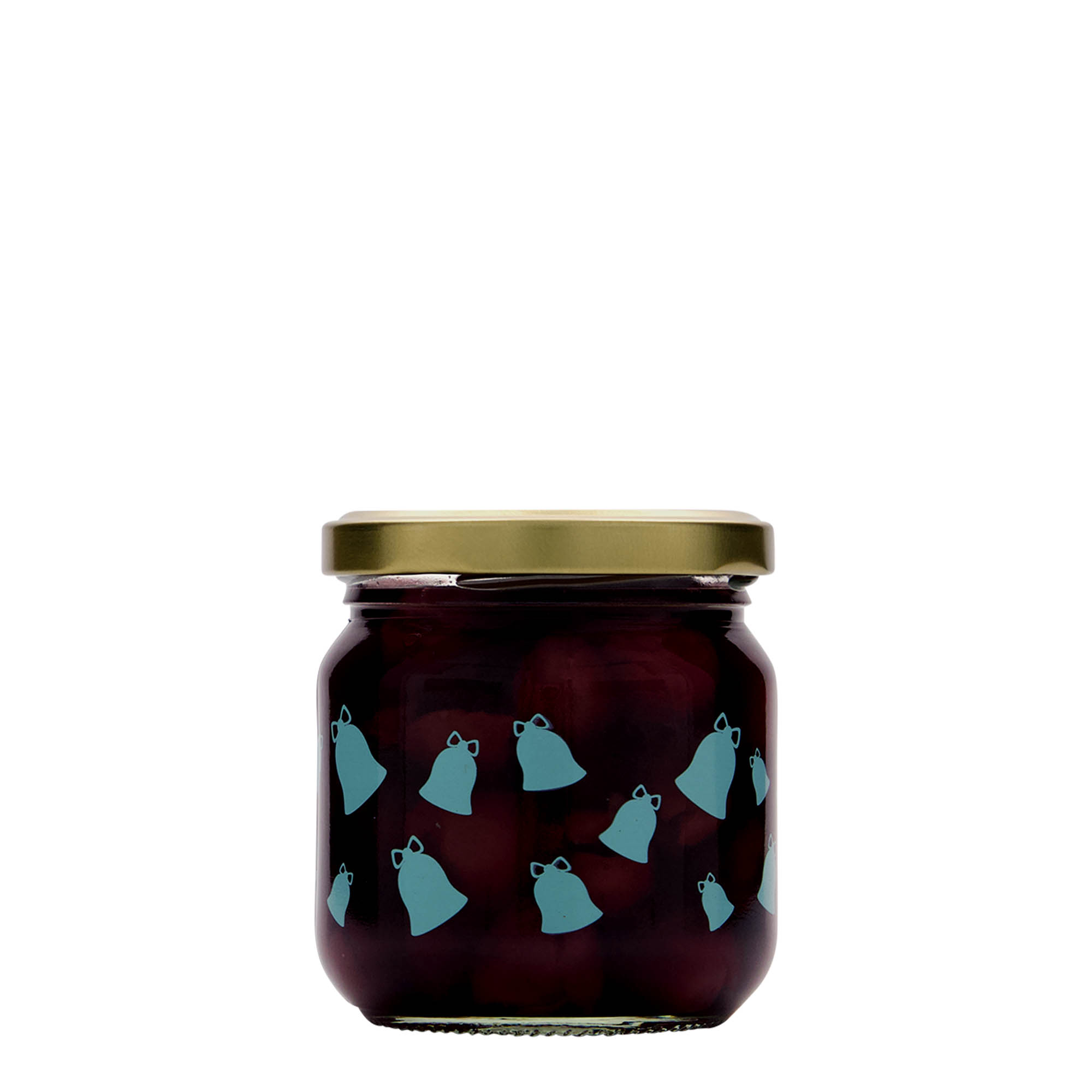 212 ml okrugla tegla, motiv: zvonce, grlo: Twist-Off (TO 66) 212 ml okrugla tegla, motiv: zvonce, grlo: Twist-Off (TO 66)