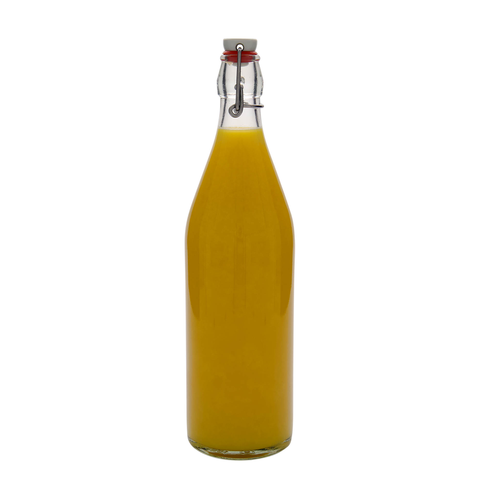 1.000 ml staklena boca 'Giara', otvor: zatvarač sa kopčom 1.000 ml staklena boca 'Giara', otvor: zatvarač sa kopčom