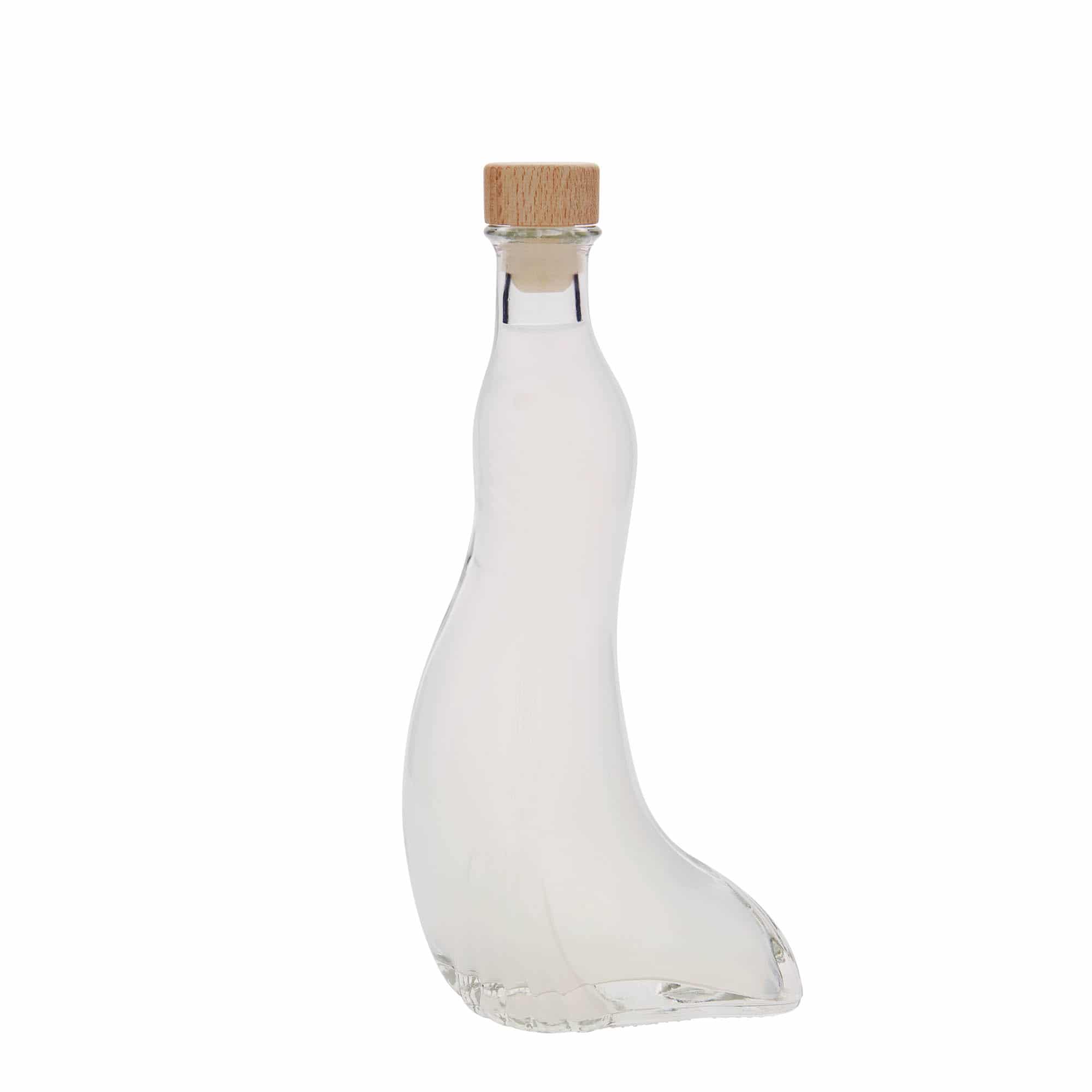 200 ml staklena flaša 'Foka', otvor: pluta