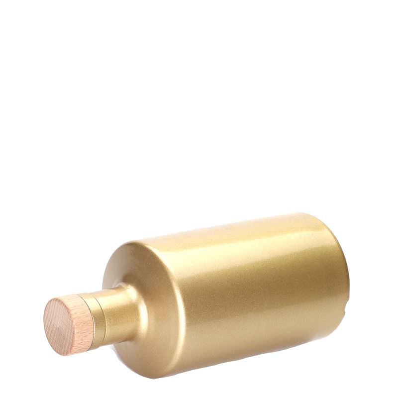 500 ml staklena flaša 'Caroline', zlatna, otvor: plutani čep