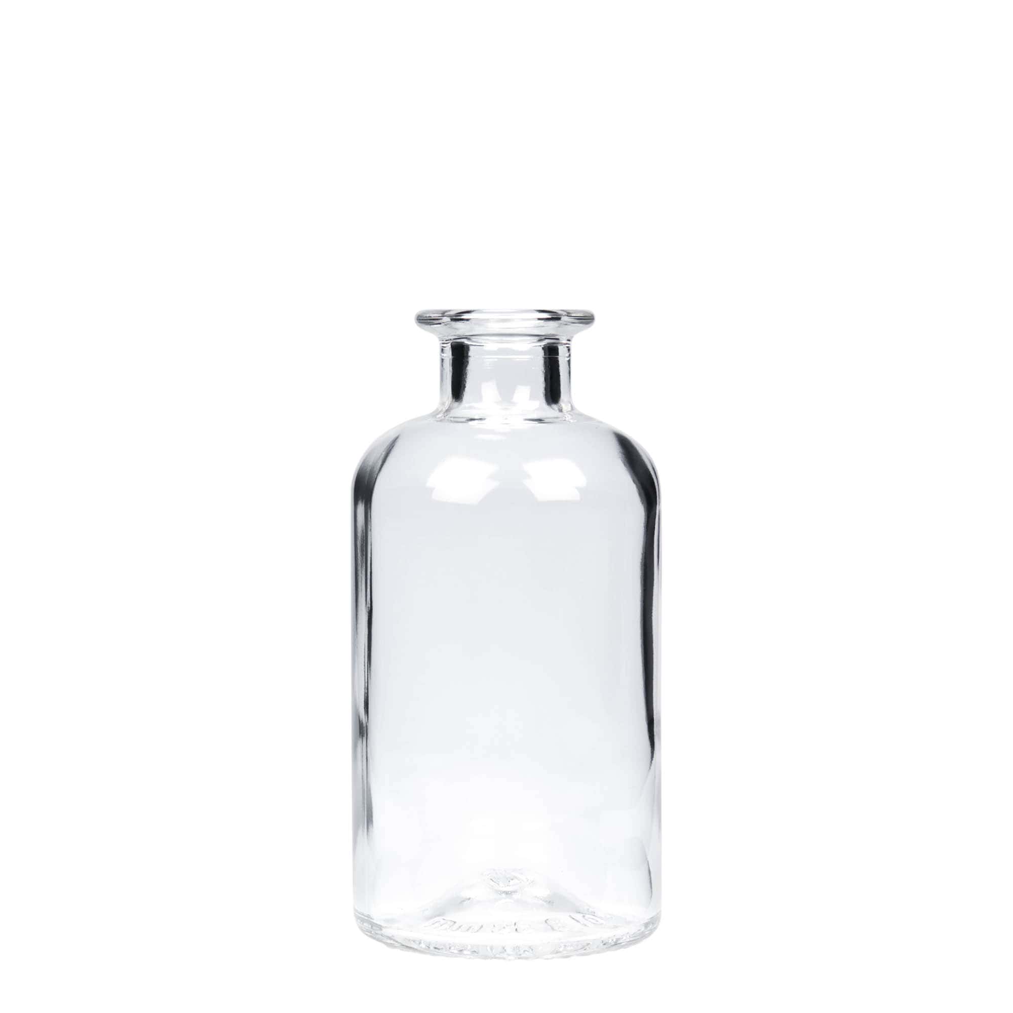 250 ml staklena flaša apotekarska, otvor: čep