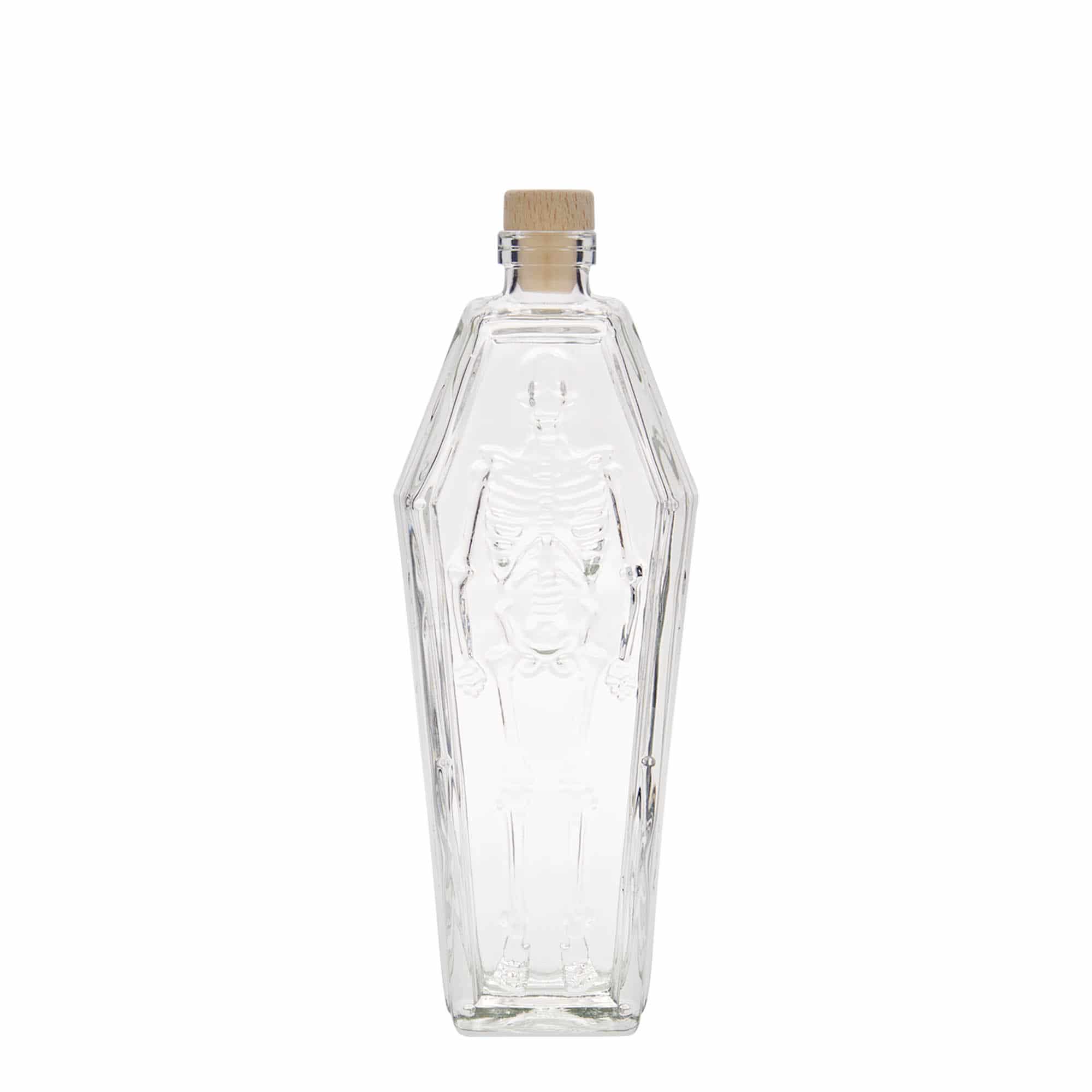 200 ml staklena boca 'Sarkofag', otvor: plutani čep