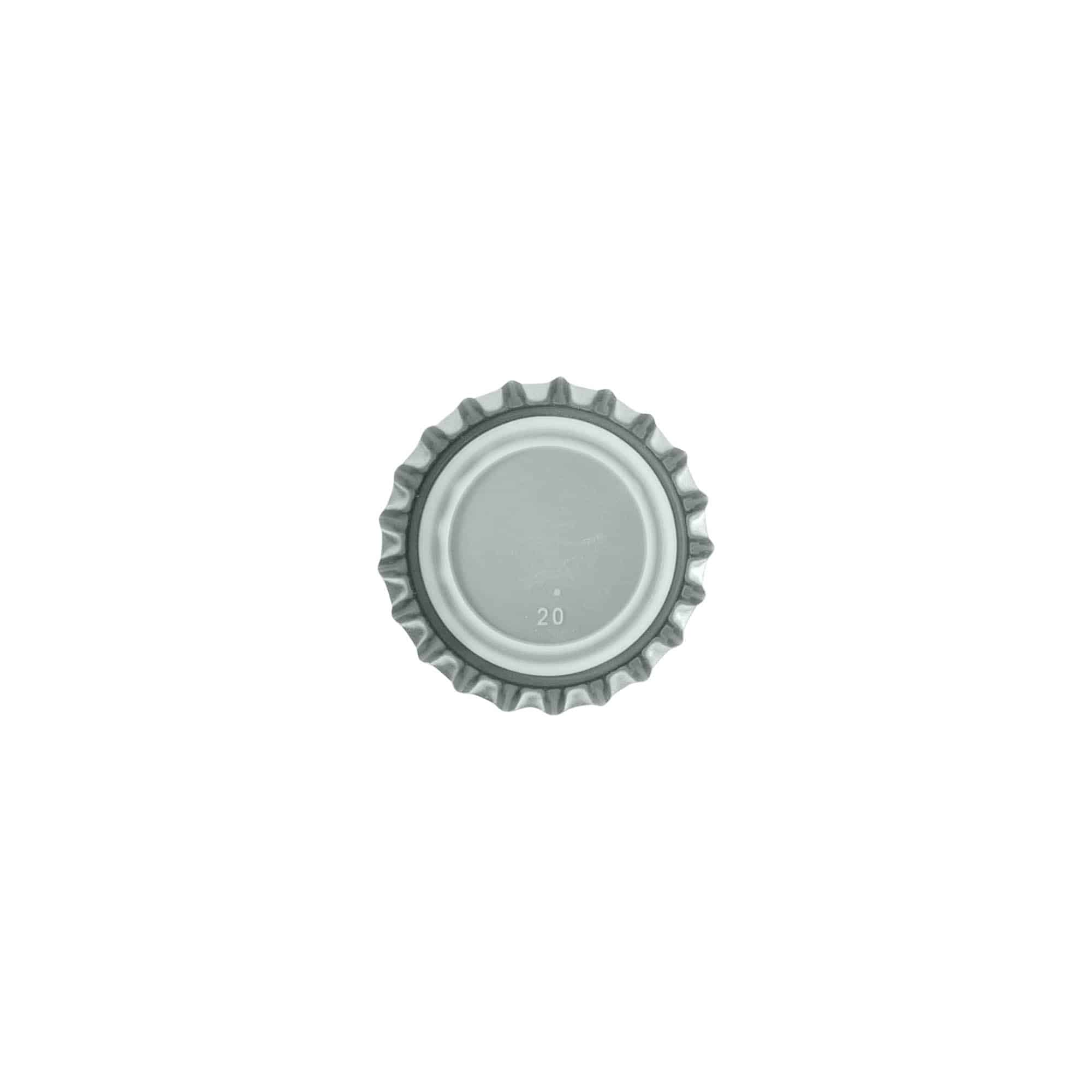Čepovi za flaše 26 mm, metalni, srebrni Čepovi za flaše 26 mm, metalni, srebrni