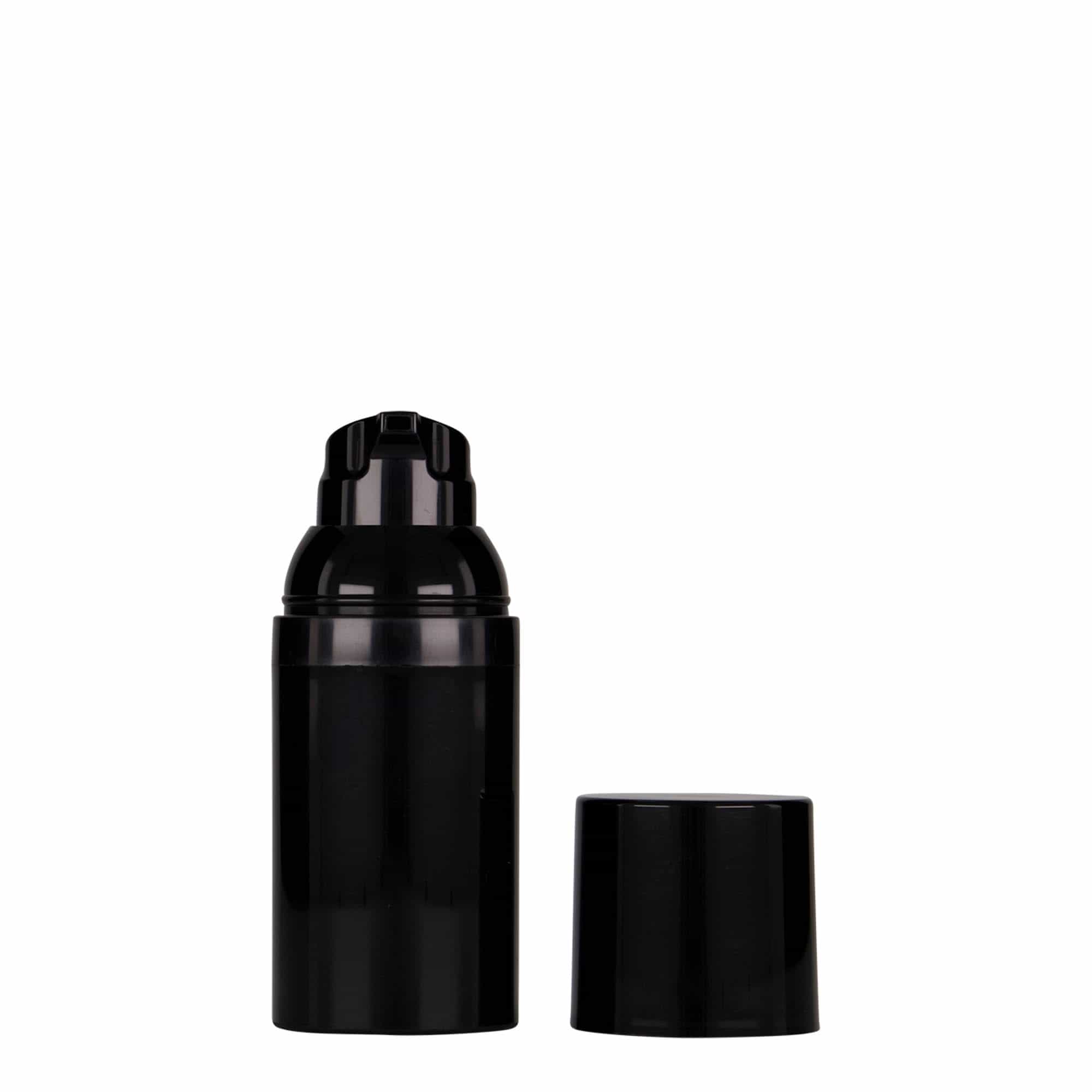 30 ml Airless dozer 'Mezzo', PP-plastika, crna 30 ml Airless dozer 'Mezzo', PP-plastika, crna