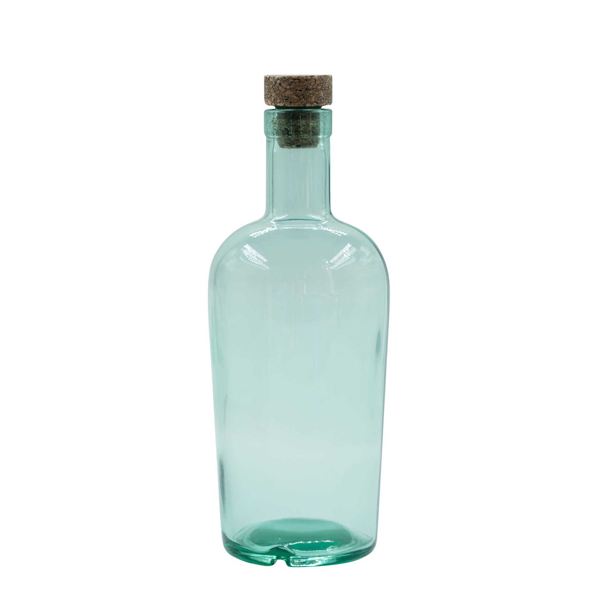 700 ml staklena flaša 'Teo Light', otvor: pluta