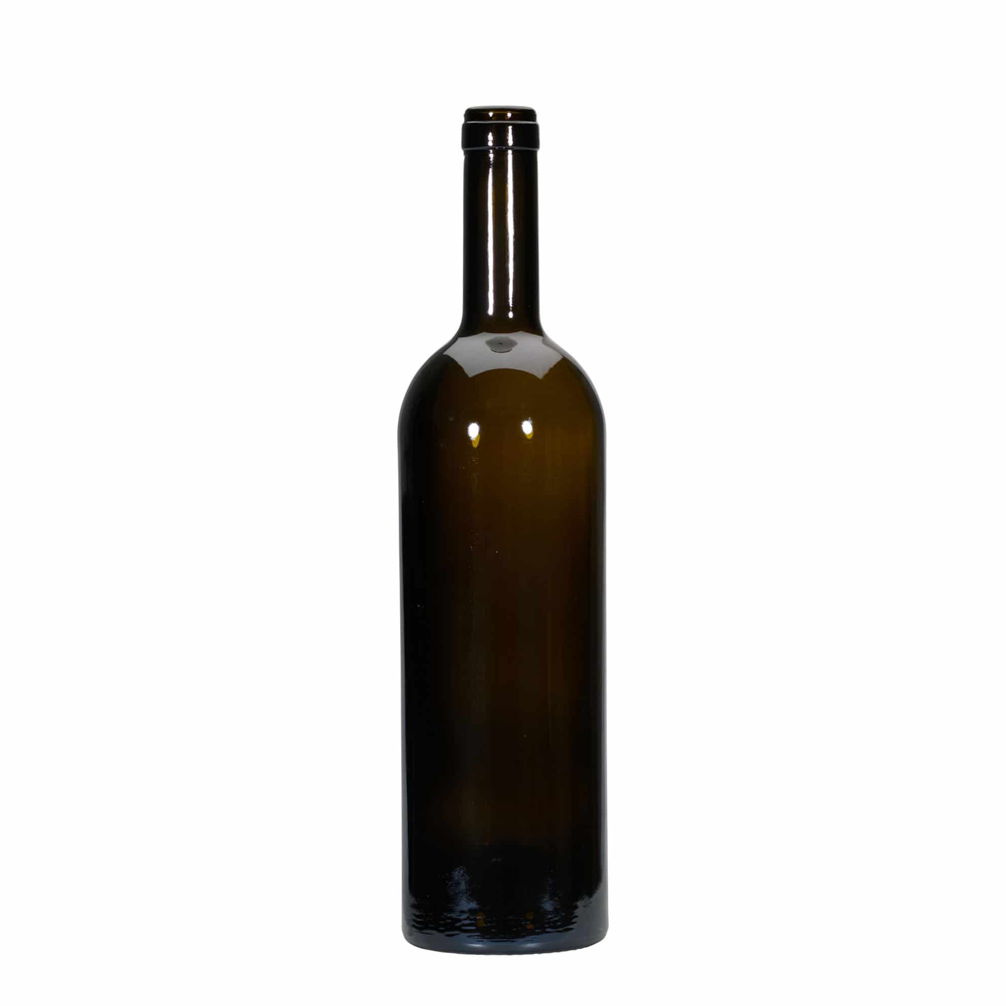 Boca za vino od 750 ml 'Golia', antik zelena, otvor: Plutani čep Boca za vino od 750 ml 'Golia', antik zelena, otvor: Plutani čep