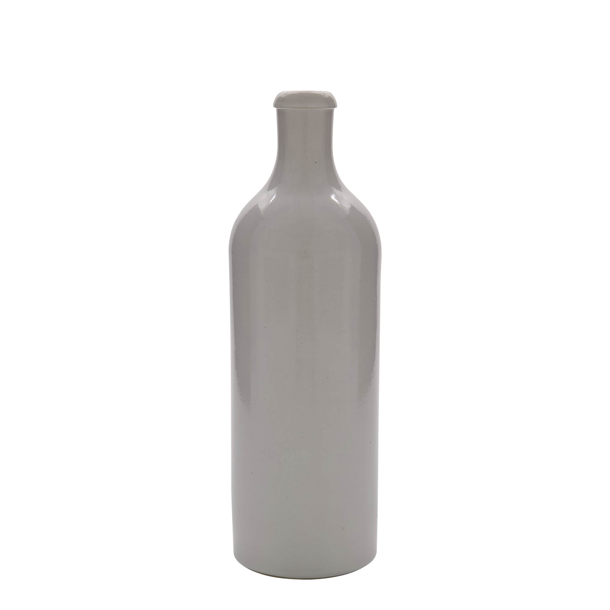 750 ml glineni vrč, kamenina, beo, otvor: pluta