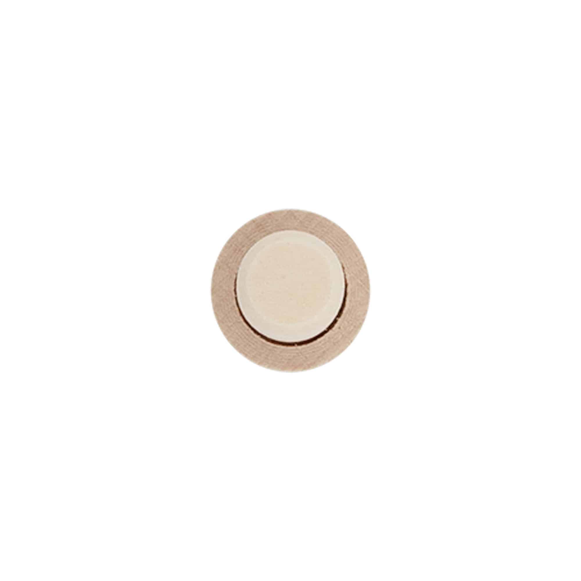Čep sa drškom 14 mm, drvo/plastika, za otvor: čep
