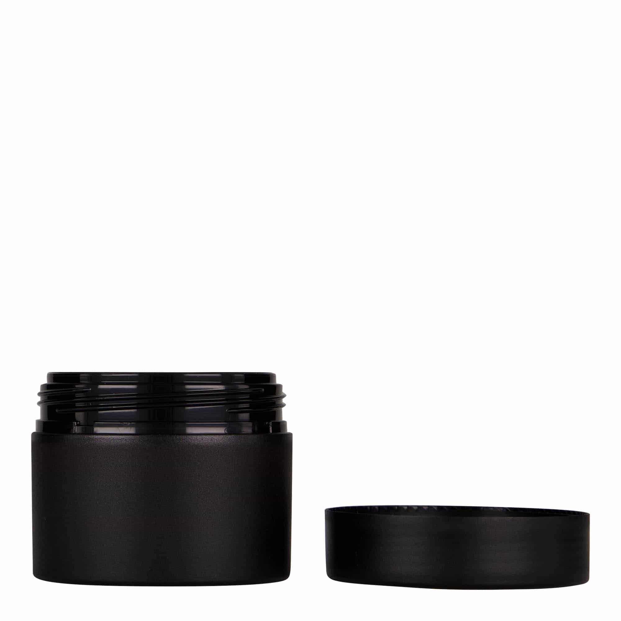 100 ml plastična posuda 'Antonella', PP, crna, otvor: navojni zatvarač
