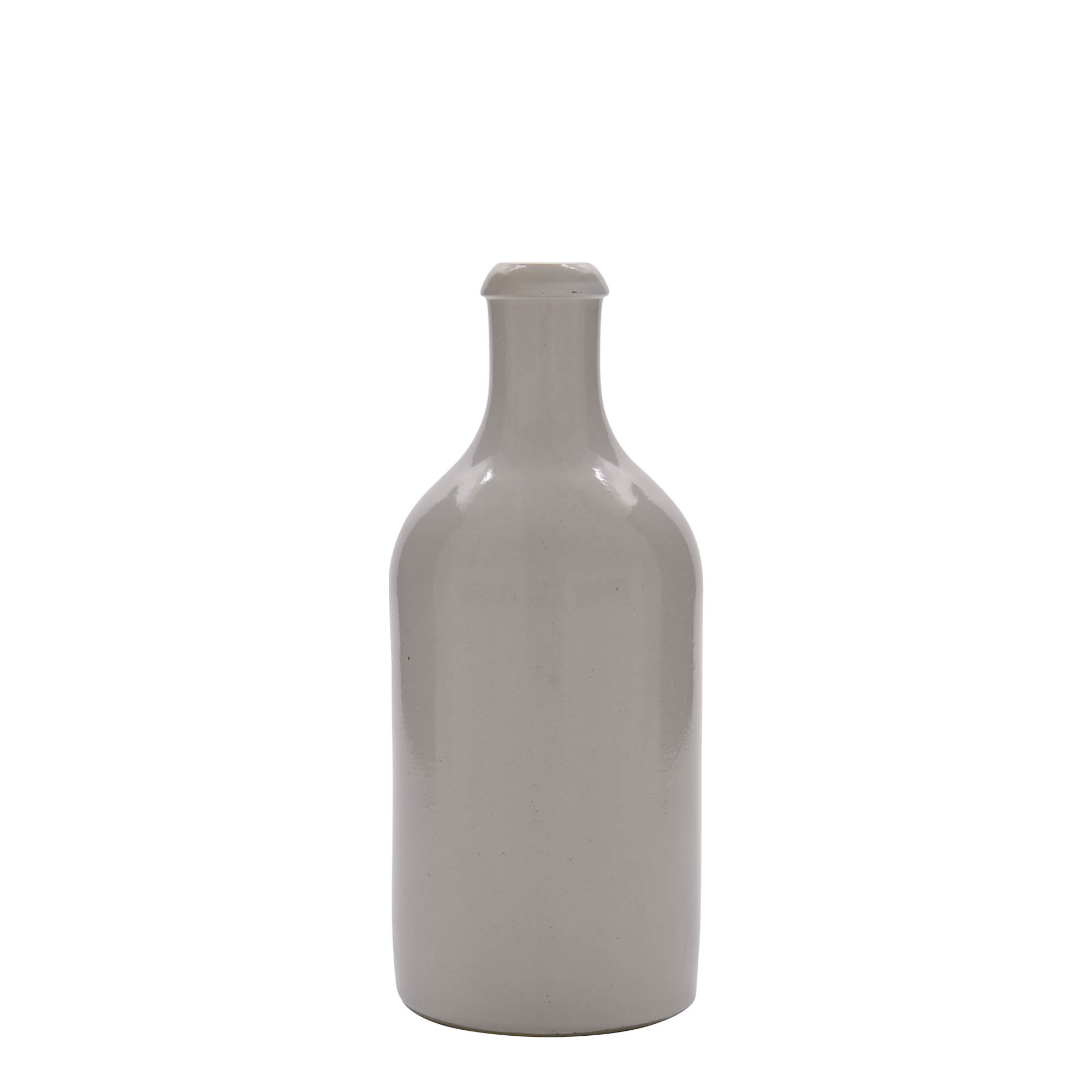 500 ml glineni vrč, kamena keramika, beo, otvor: pluta