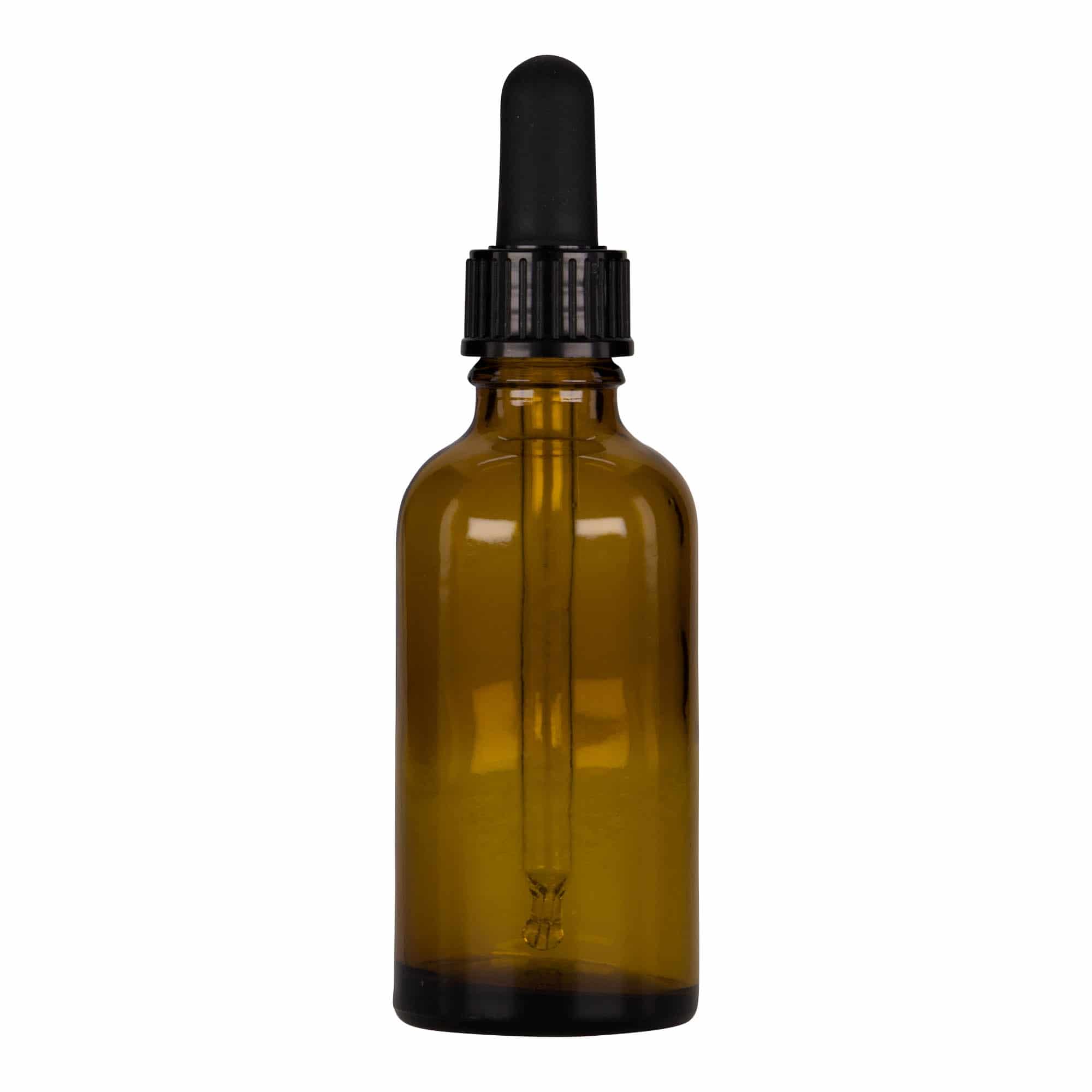 Boca sa pipetom medicinska od 50 ml, staklo, braon-crna, otvor: DIN 18 Boca sa pipetom medicinska od 50 ml, staklo, braon-crna, otvor: DIN 18