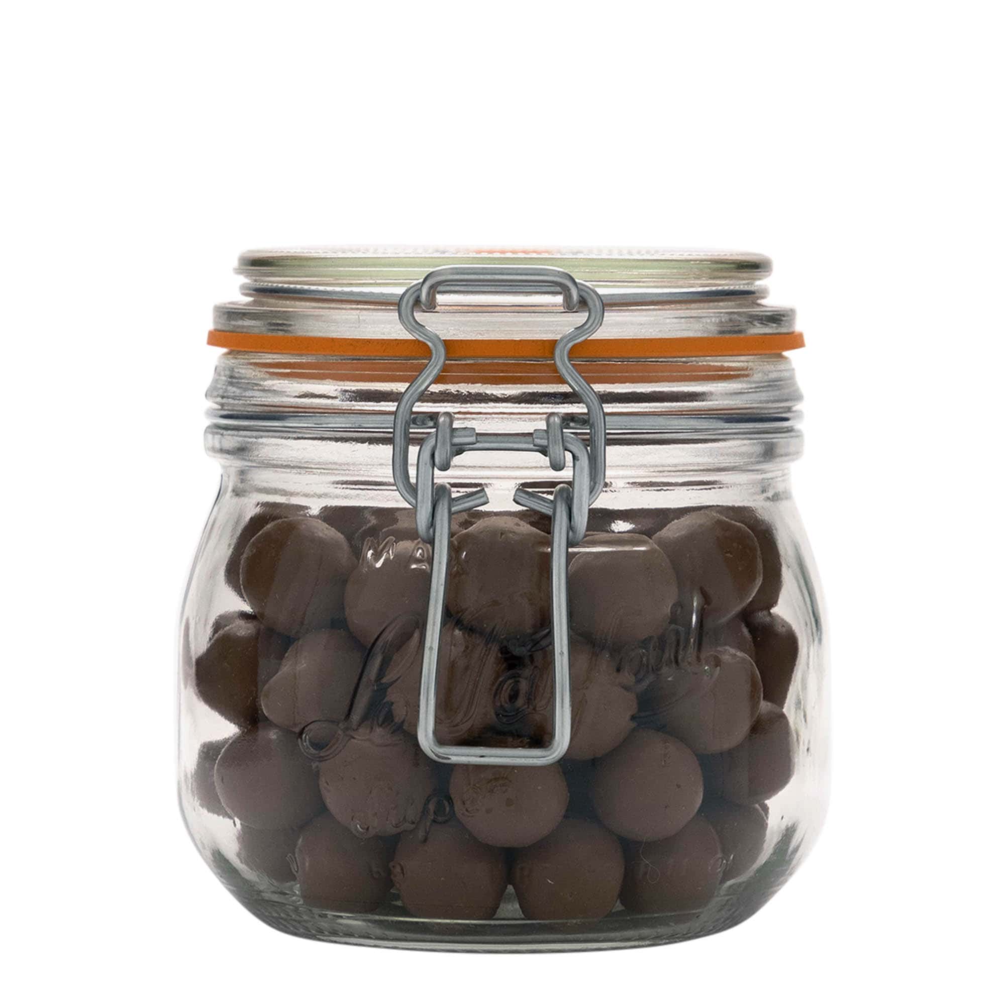 500 ml staklena tegla sa žičanim zatvaračem 'Le Parfait Super Bocal', otvor: žičani zatvarač