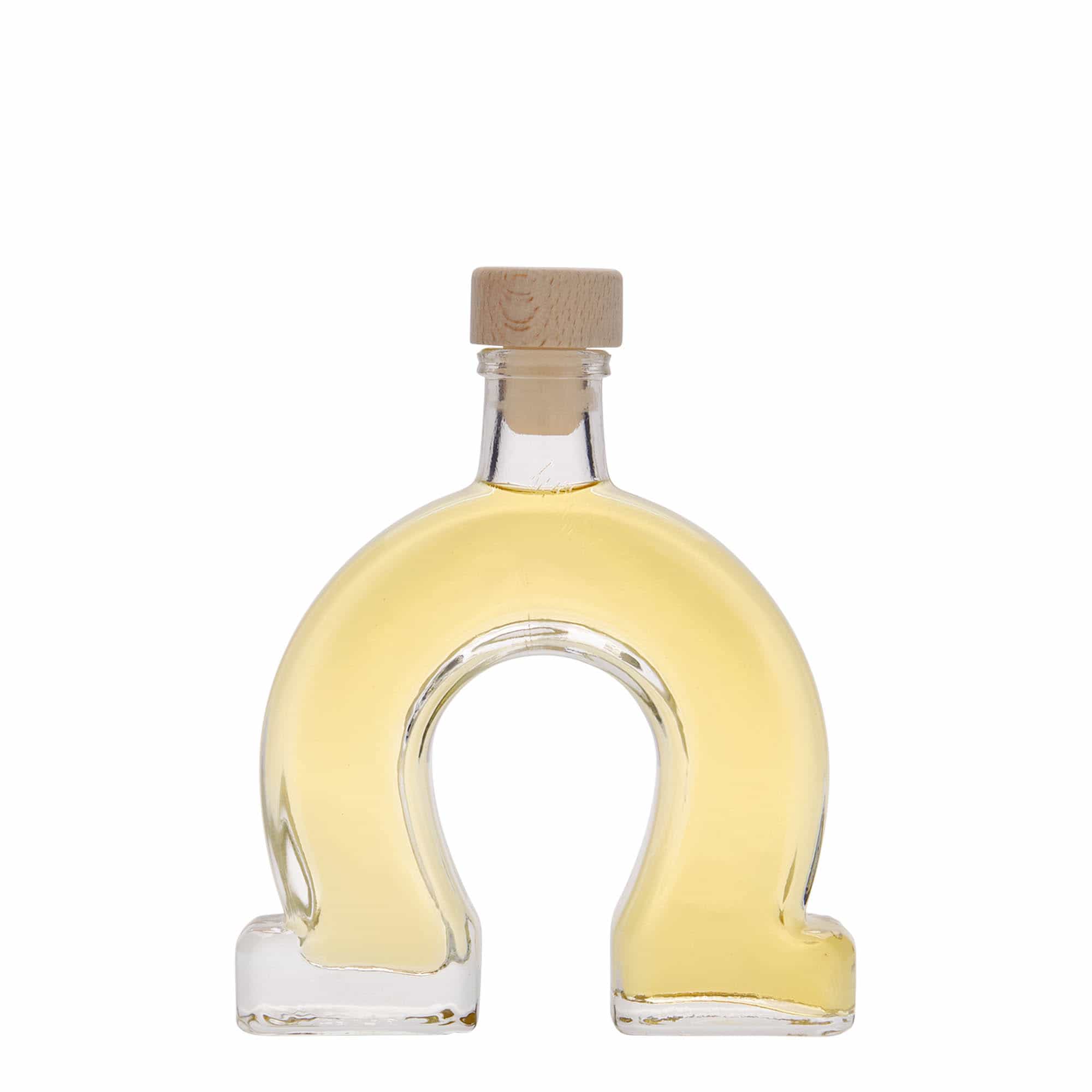 100 ml staklena flaša 'Potkova', otvor: čep