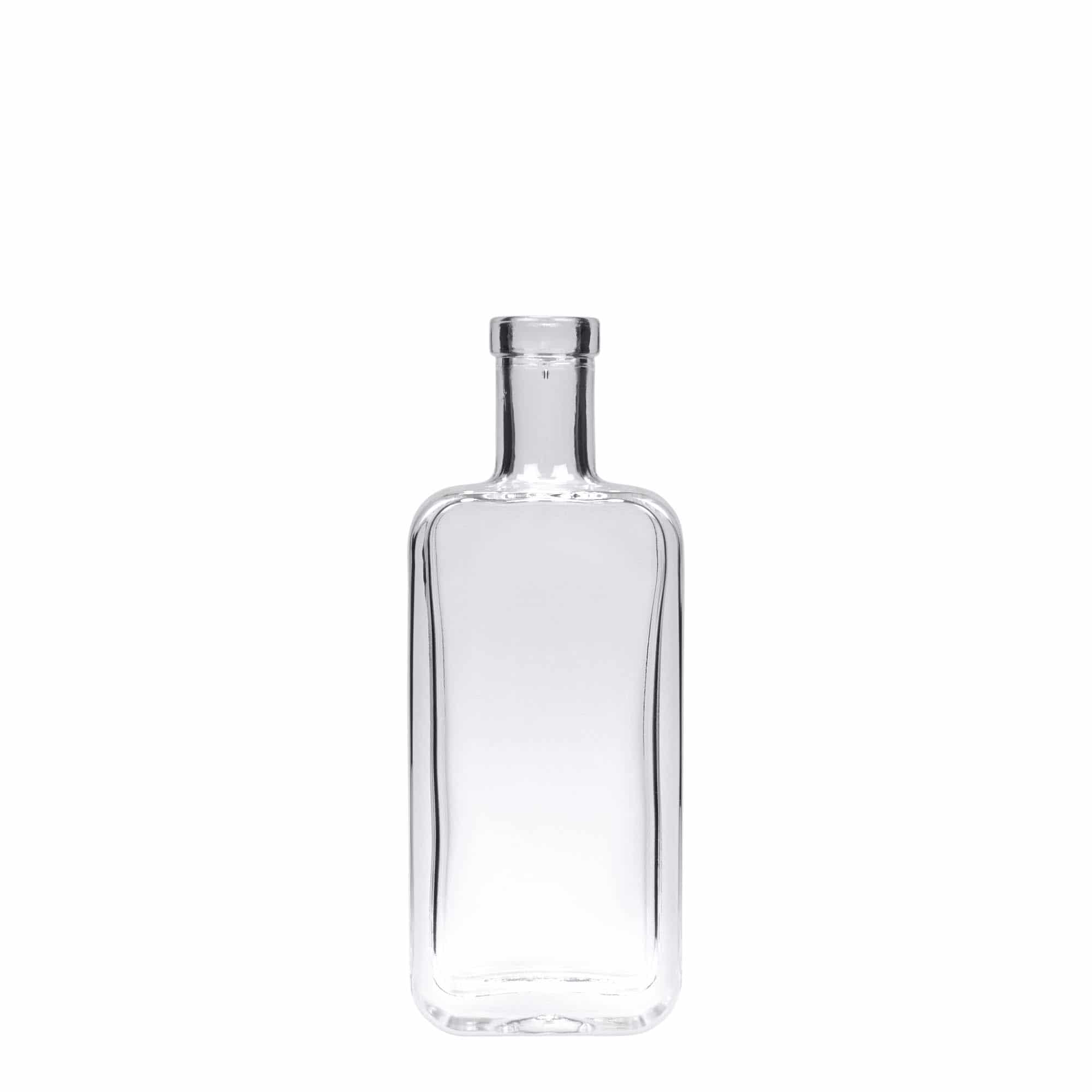 Staklena boca od 100 ml 'Nice', pravougaona, otvor: Plutani čep Staklena boca od 100 ml 'Nice', pravougaona, otvor: Plutani čep