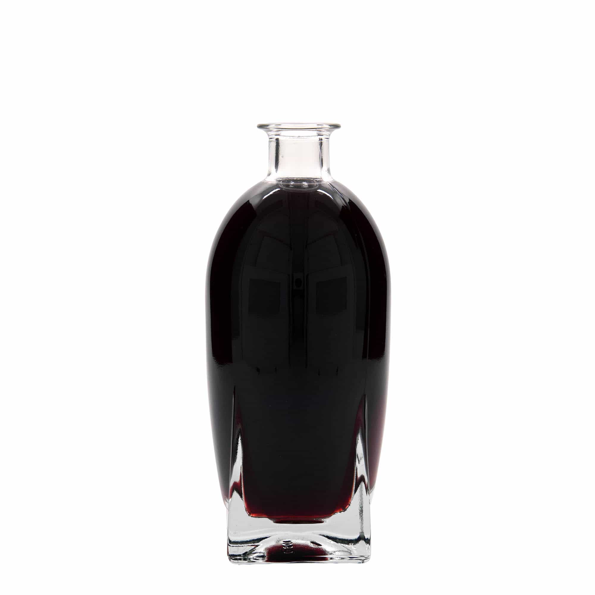 500 ml staklena boca 'Zino', kvadratna, otvor: čep