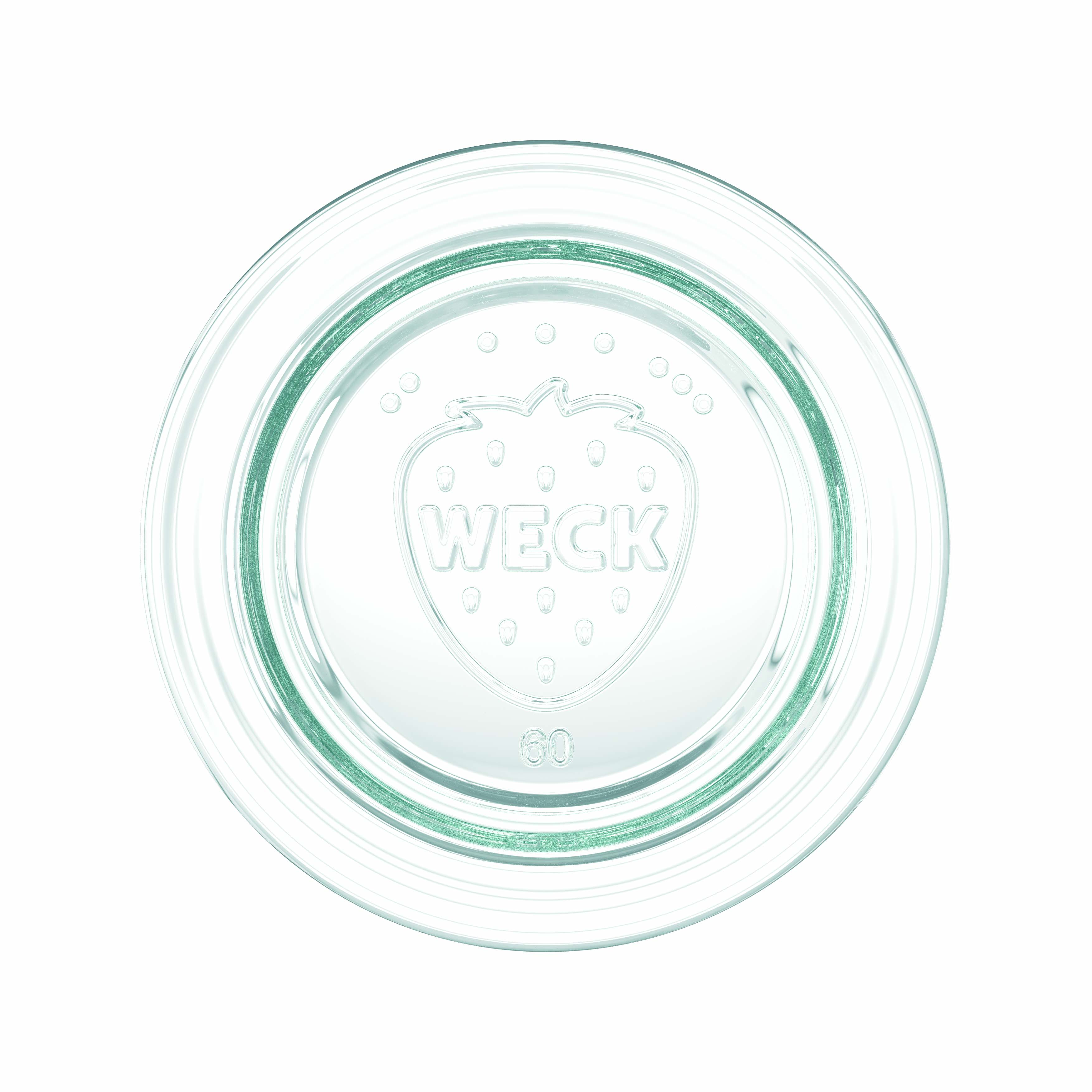 6x 1000 ml WECK cilindar staklo sa staklenim poklopcem RR 60