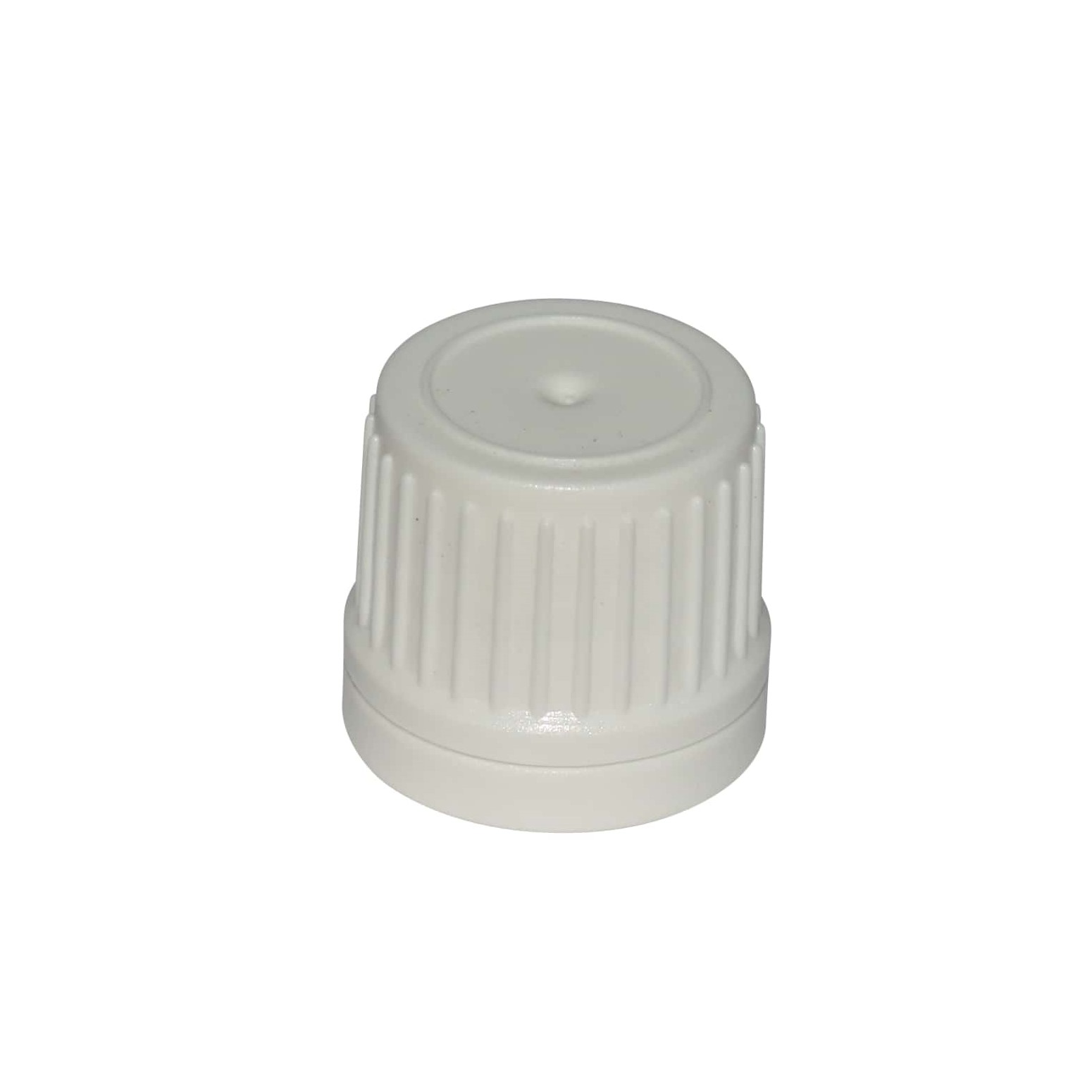 Zatvarač sa navojem Disc Top, PP plastika, bela, za otvor: 24/410