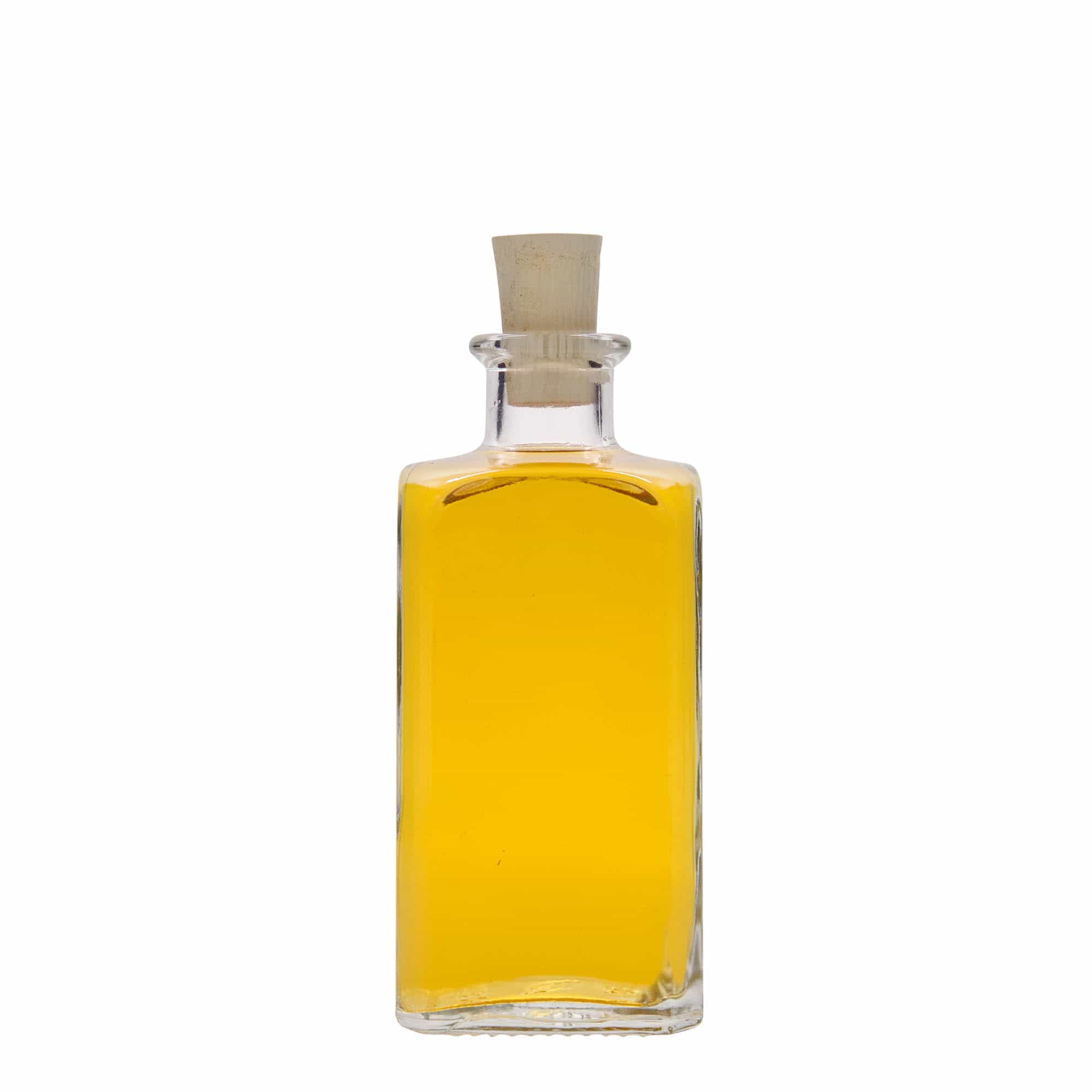 250 ml staklena flaša Apotheker Carré, kvadratna, otvor: pluta