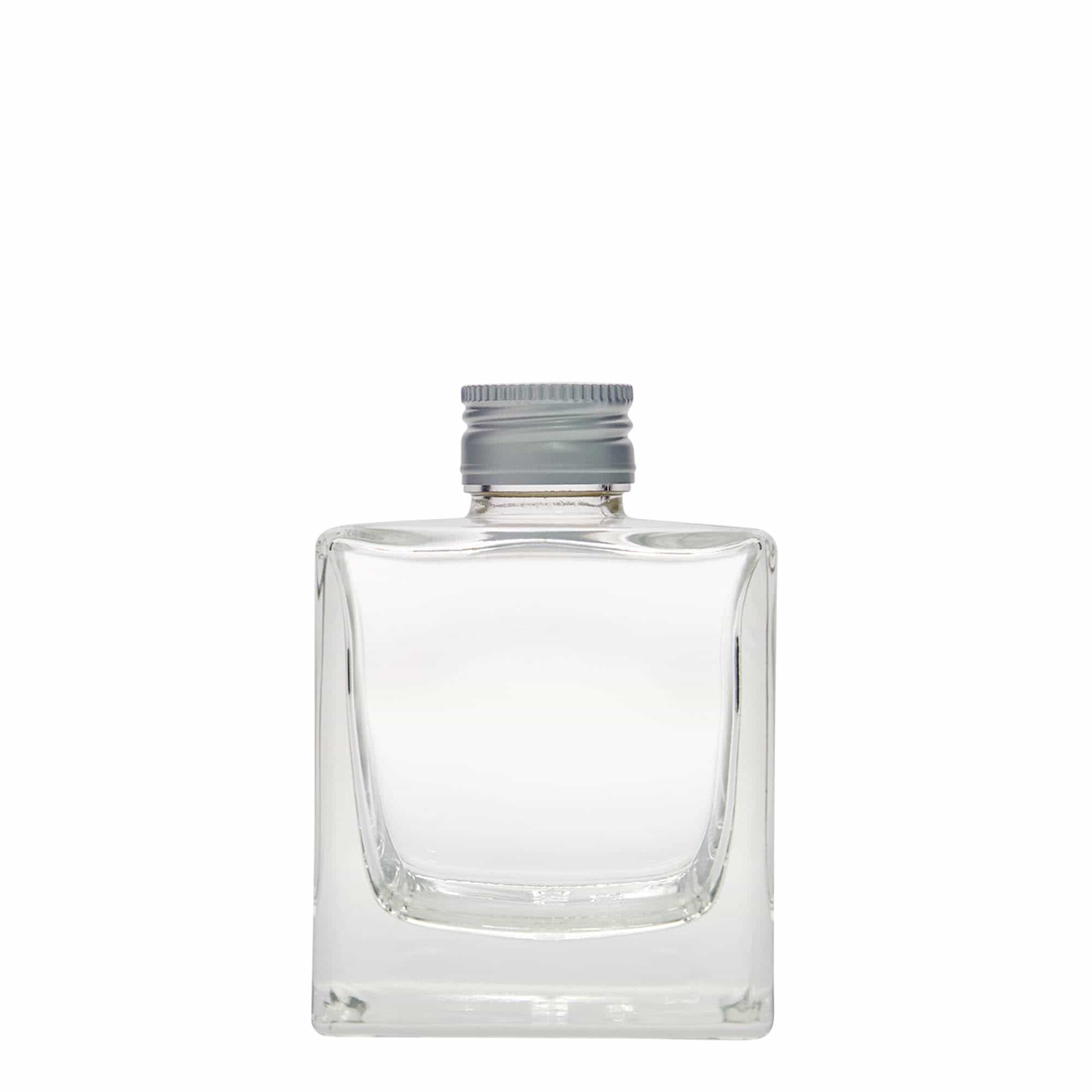 Staklena boca od 200 ml 'Cube', kvadratna, otvor: PP 28