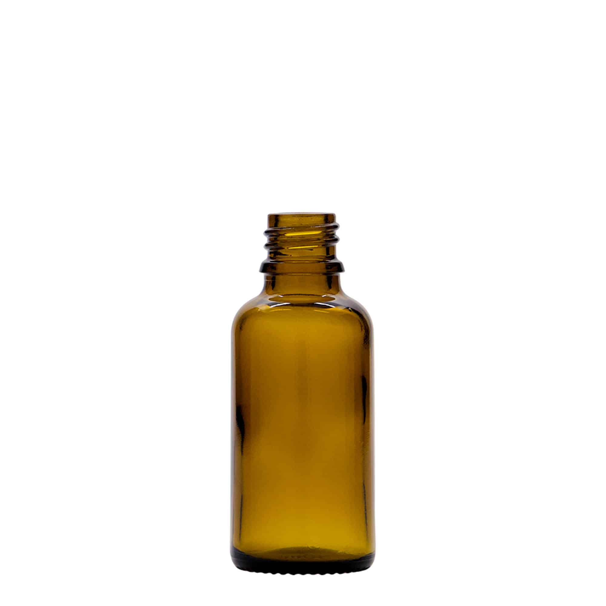 Boca sa pipetom medicinska od 30 ml, staklo, braon, otvor: DIN 18 Boca sa pipetom medicinska od 30 ml, staklo, braon, otvor: DIN 18