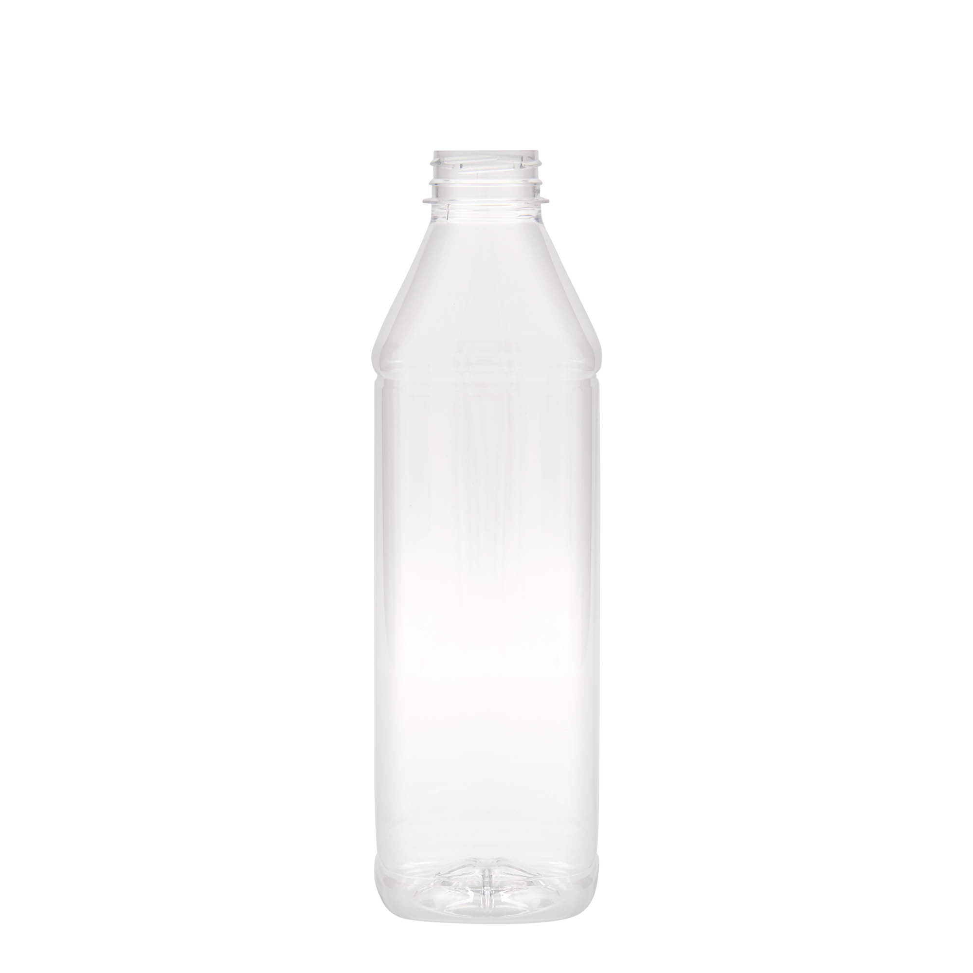 PET boca od 1000 ml 'Milk and Juice Carré', kvadratna, plastika, otvor: 38 mm PET boca od 1000 ml 'Milk and Juice Carré', kvadratna, plastika, otvor: 38 mm