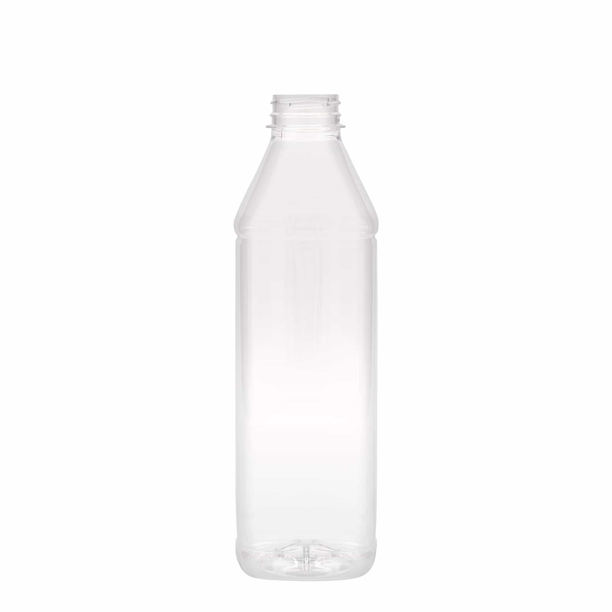 PET boca od 1000 ml 'Milk and Juice Carré', kvadratna, plastika, otvor: 38 mm PET boca od 1000 ml 'Milk and Juice Carré', kvadratna, plastika, otvor: 38 mm