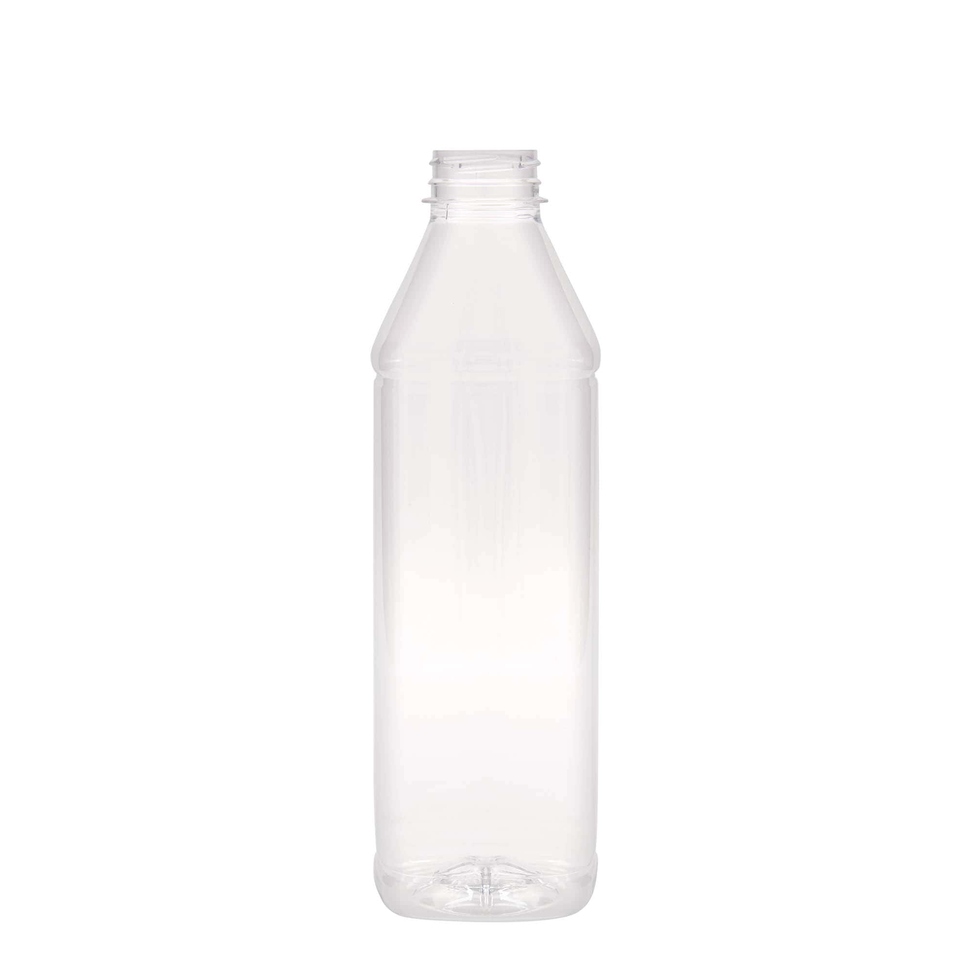 1.000 ml PET-flaša 'Milk and Juice Carré', kvadratna, plastika, grlo: 38 mm
