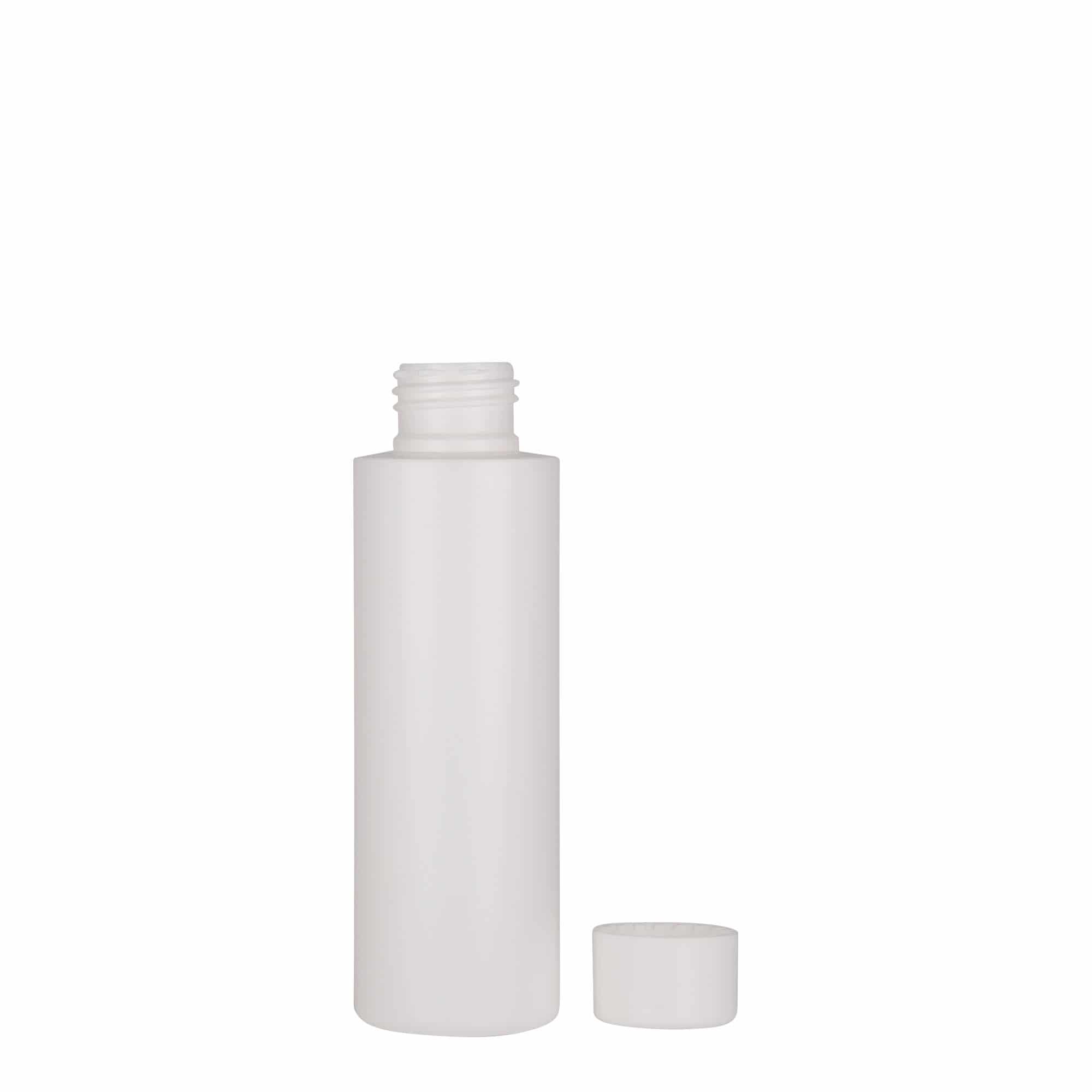 Plastična boca od 100 ml 'Pipe', HDPE, bela, otvor: GPI 24/410
