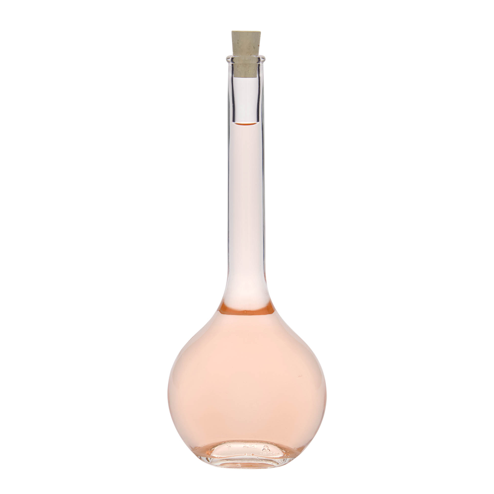 500 ml staklena boca 'Contessa', ovalna, otvor: čep 500 ml staklena boca 'Contessa', ovalna, otvor: čep