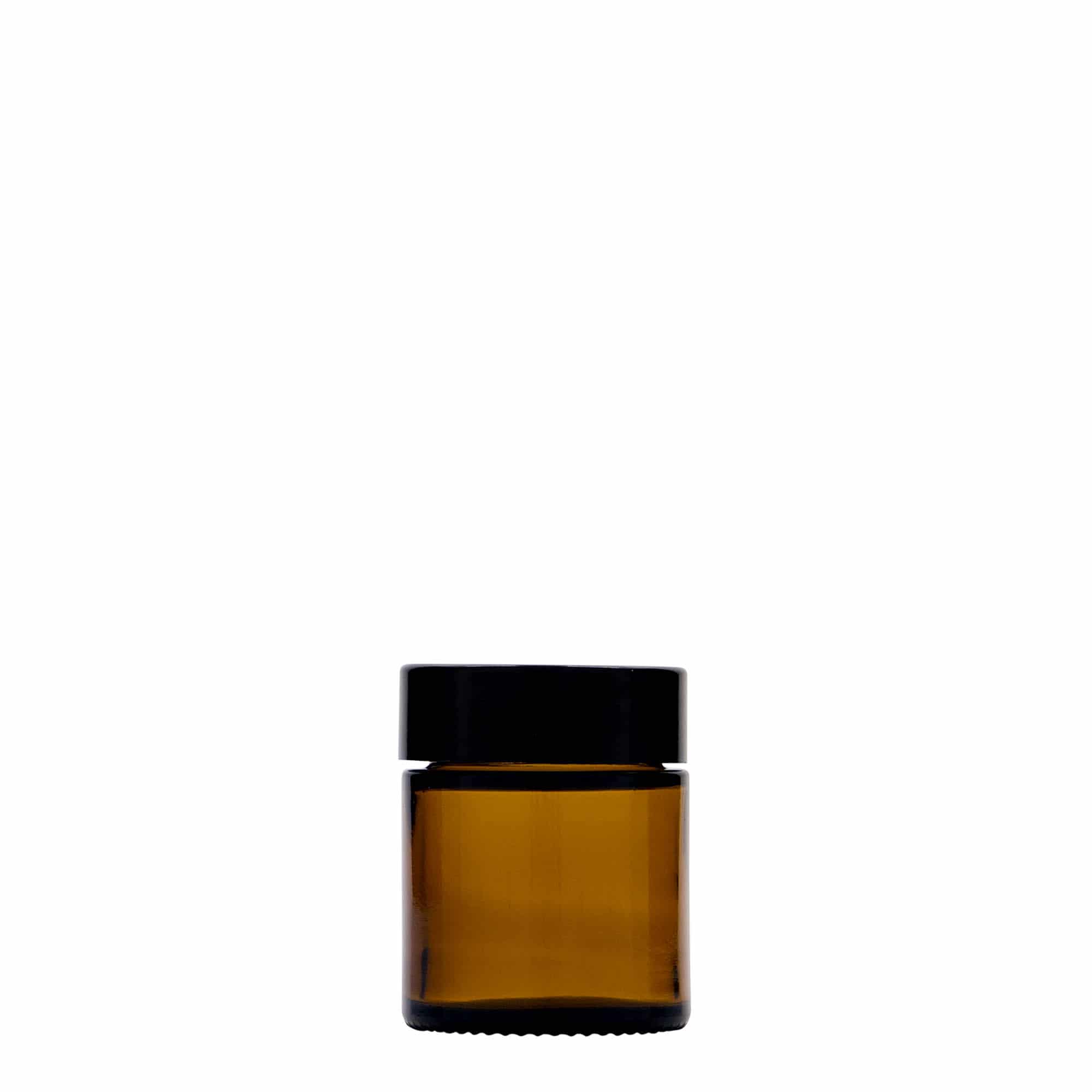 30 ml teglu 'Brown Line', staklo, braon, otvor: navojni zatvarač