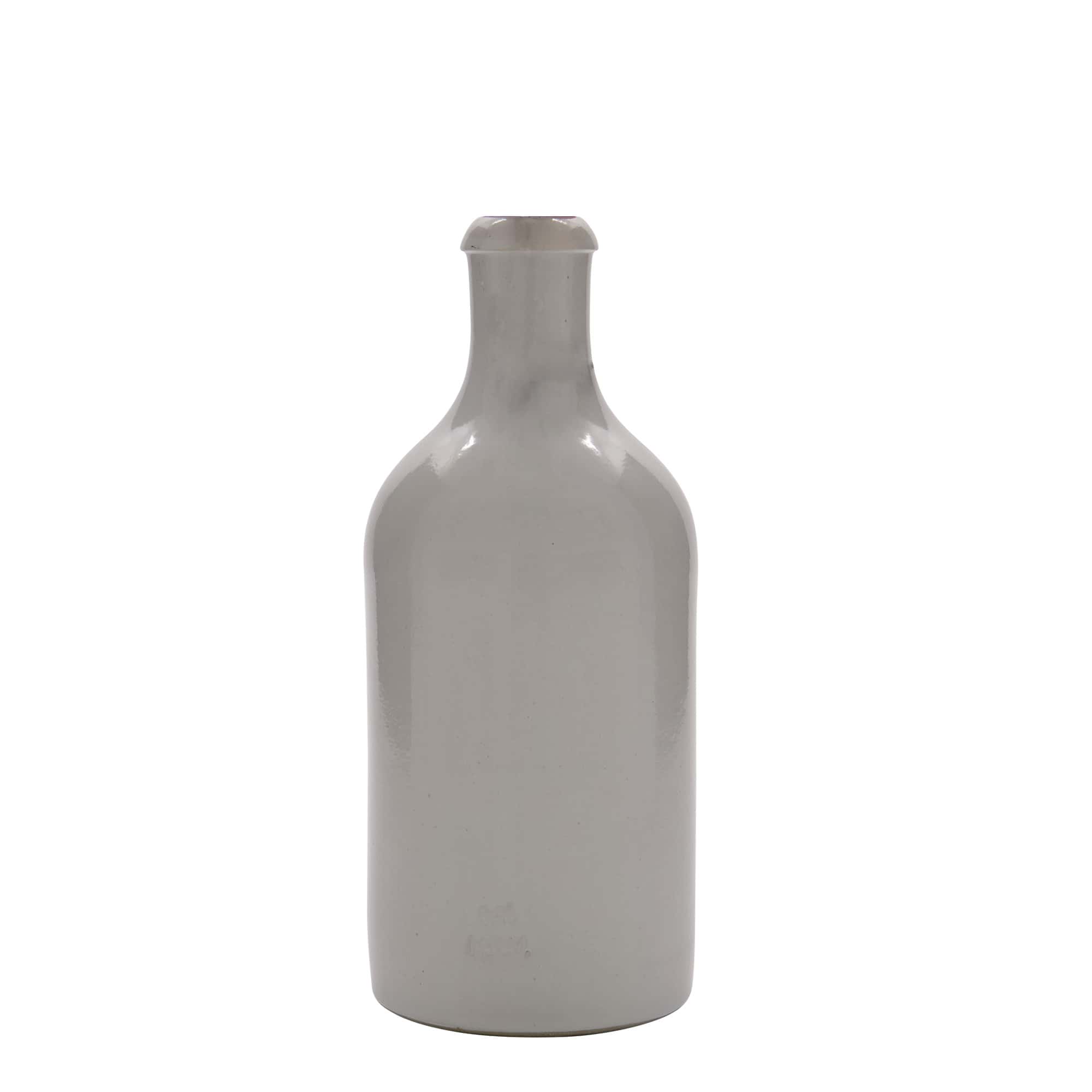 Glinena boca od 500 ml, keramika, bela, otvor: Zakretni vrh Glinena boca od 500 ml, keramika, bela, otvor: Zakretni vrh