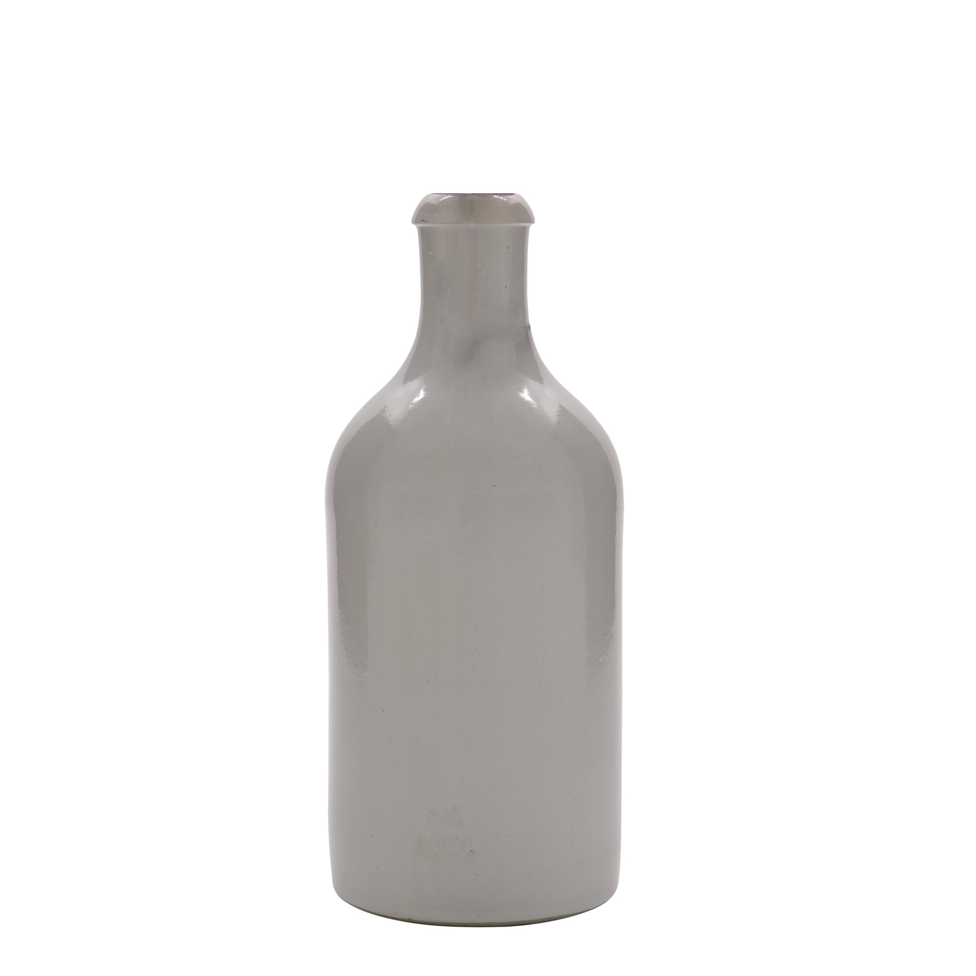500 ml glineni bokal, kamenina, beo, otvor: zatvarač sa kopčom