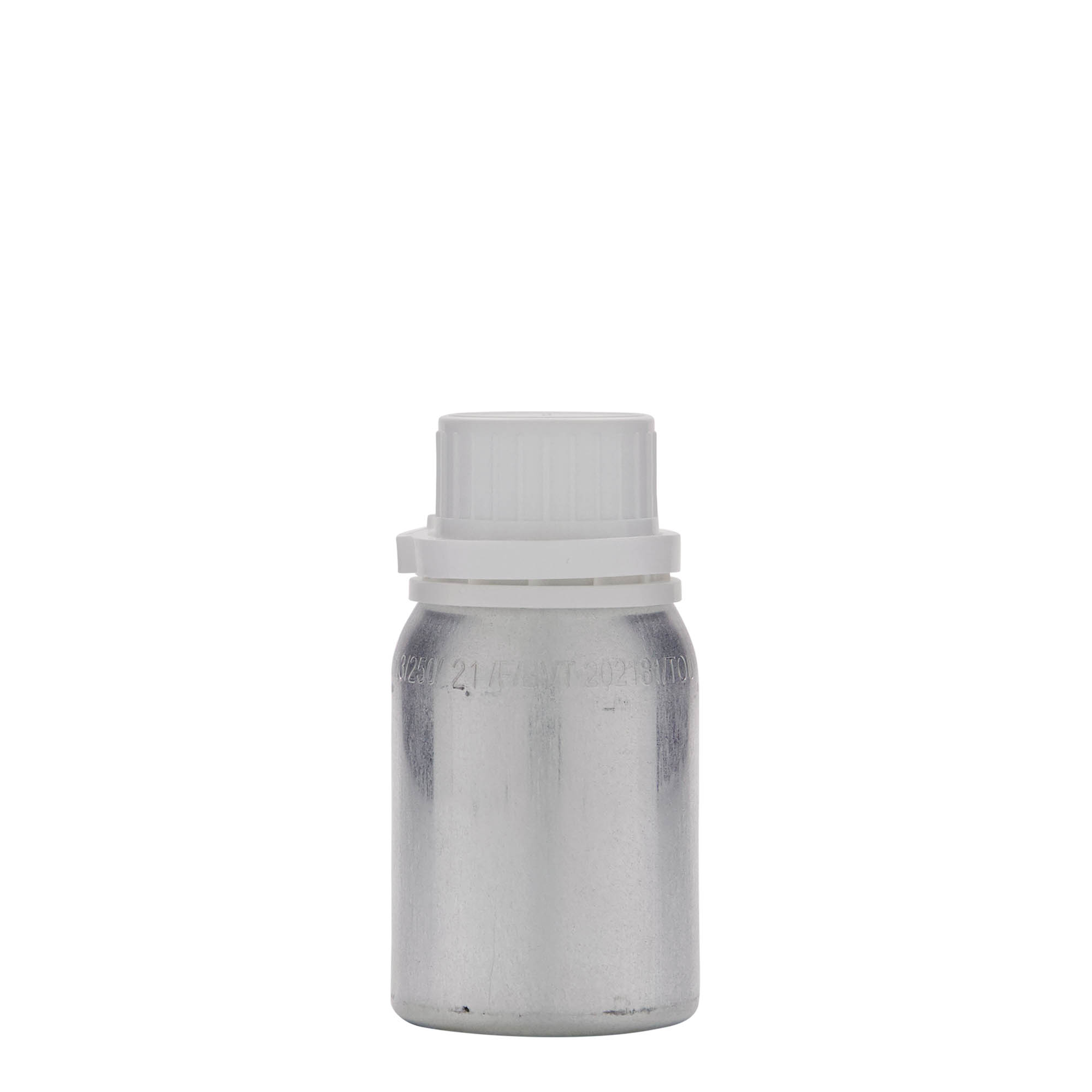 125 ml aluminijumska flaša, metal, srebrna, otvor: DIN 32