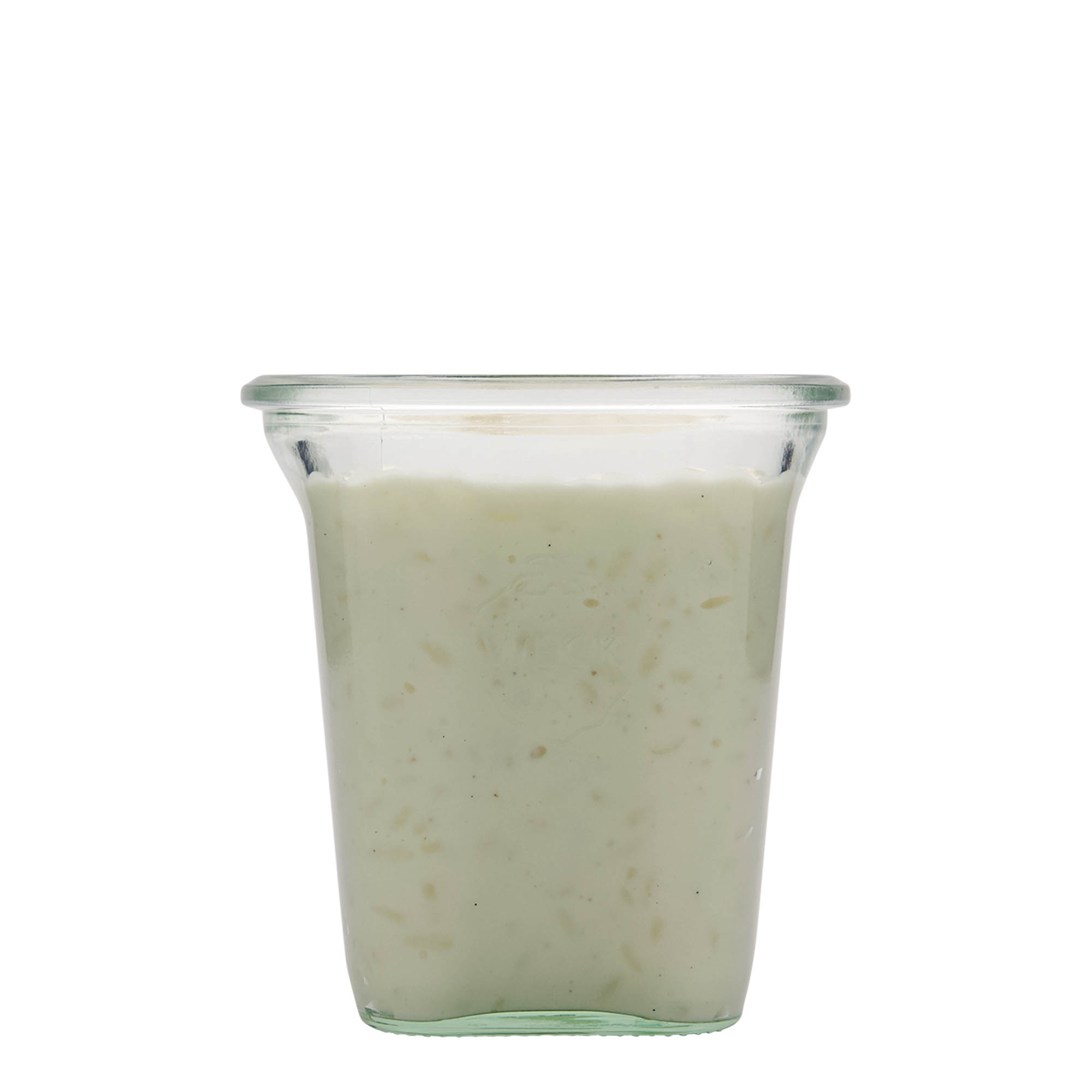 WECK kvadro tegle od 545 ml, kvadratna, otvor: Okrugli rub