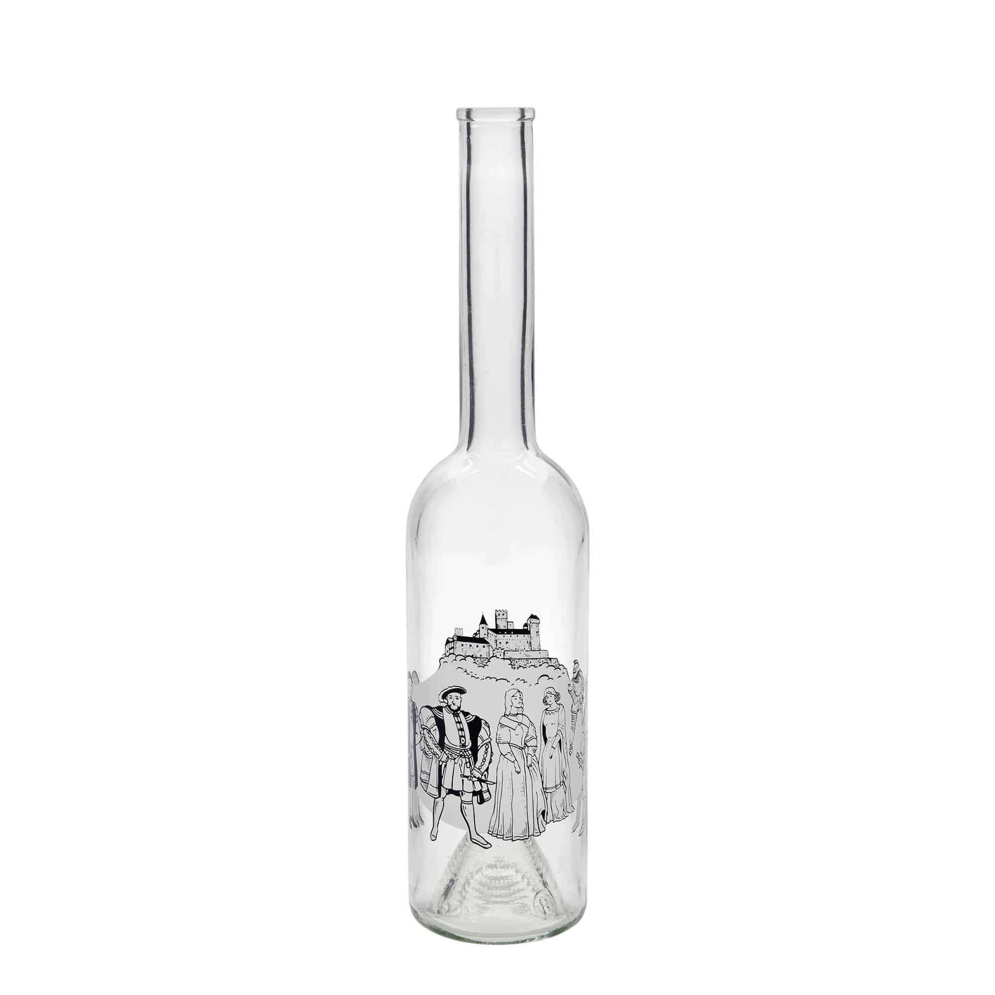 500 ml staklena flaša 'Opera', motiv: Srednji vek, čep: plutani 500 ml staklena flaša 'Opera', motiv: Srednji vek, čep: plutani