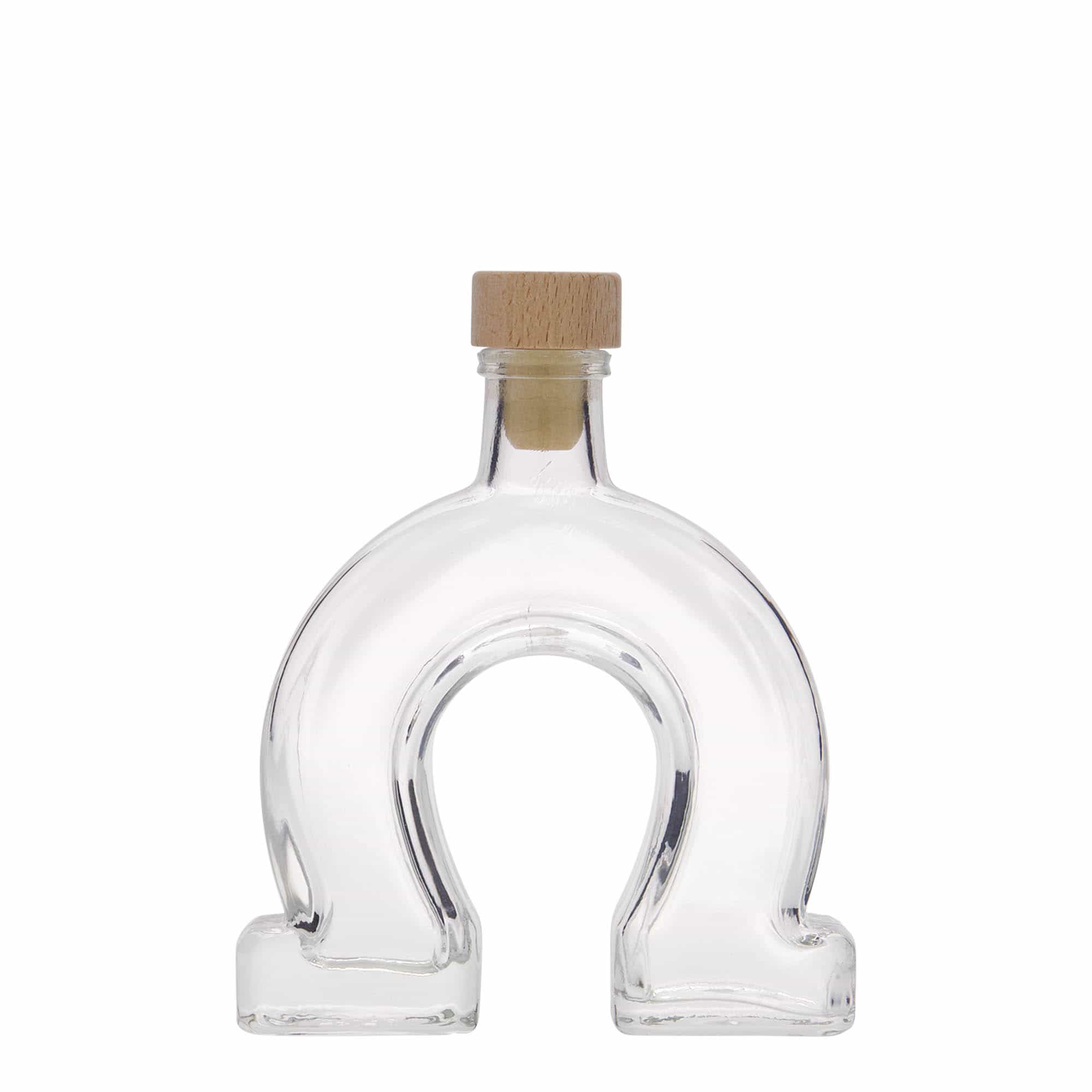 100 ml staklena flaša 'Potkova', otvor: čep