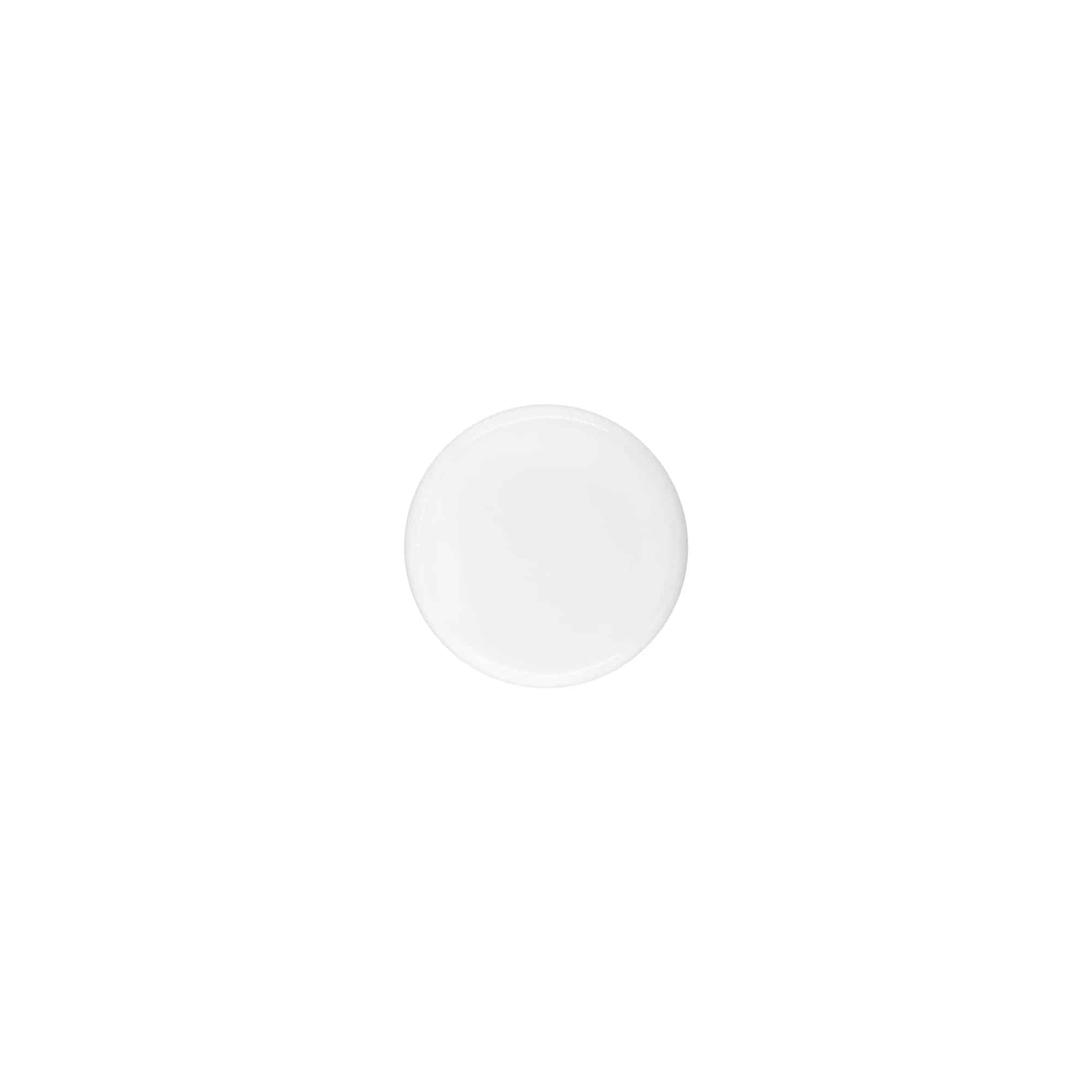 Zatvarač na navoj za 5 ml 'Bianca', PP-plastika, bela