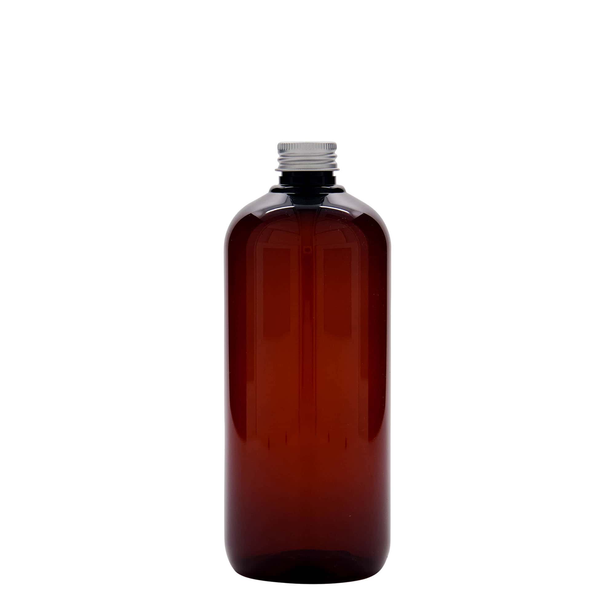 500 ml flaša od reciklirane plastike 'Victor's Best', PCR, braon, grlo: 24/410
