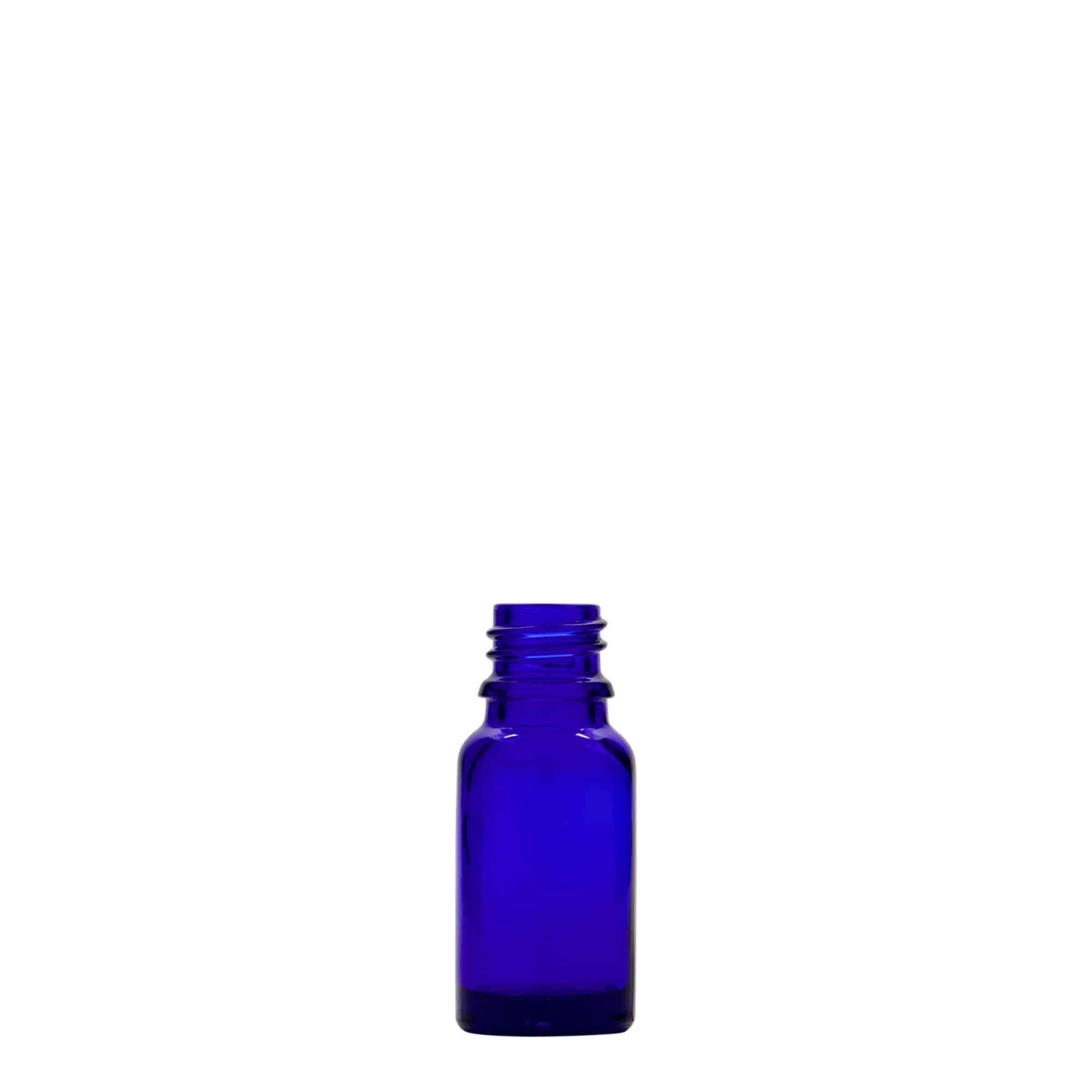 Medicinska boca od 10 ml, staklo, kraljevsko plava, otvor: DIN 18 Medicinska boca od 10 ml, staklo, kraljevsko plava, otvor: DIN 18