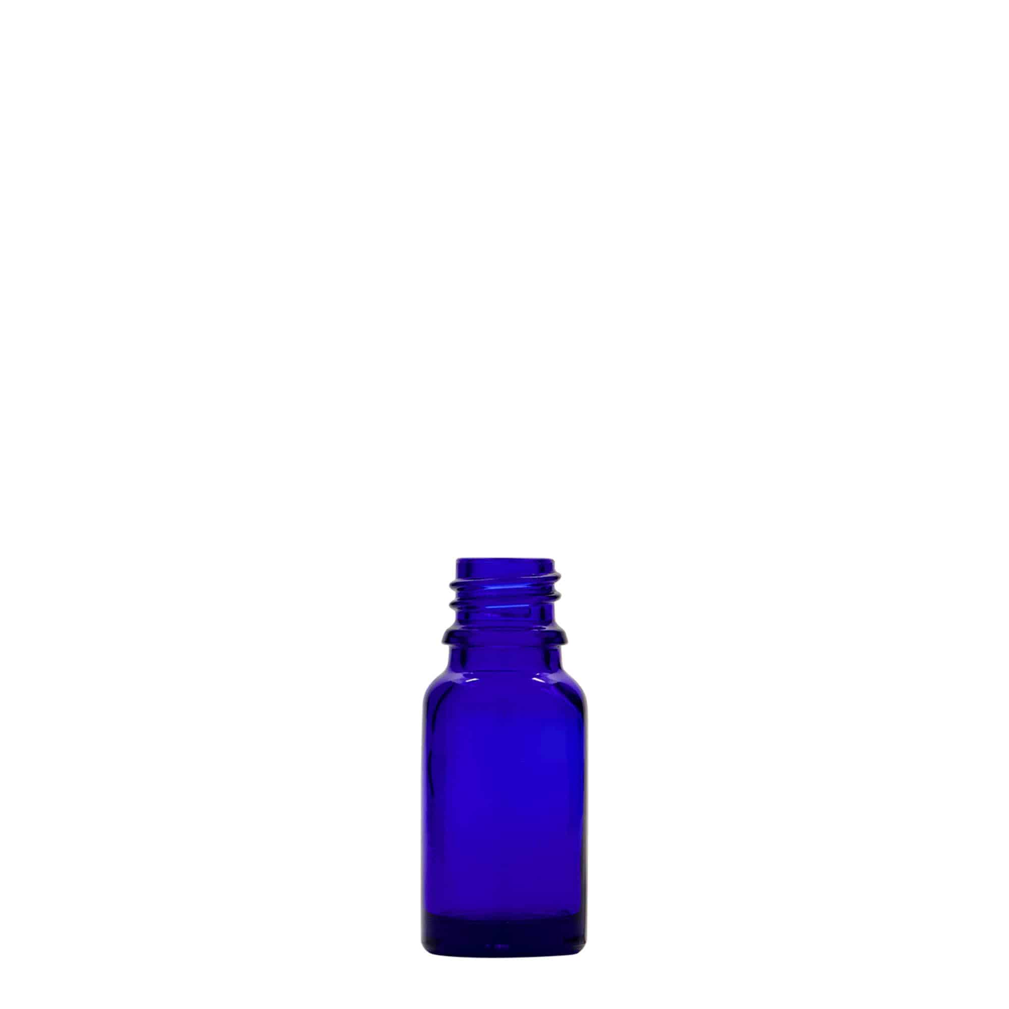 10 ml medicinska bočica, staklo, kraljevsko plava, grlo: DIN 18 10 ml medicinska bočica, staklo, kraljevsko plava, grlo: DIN 18