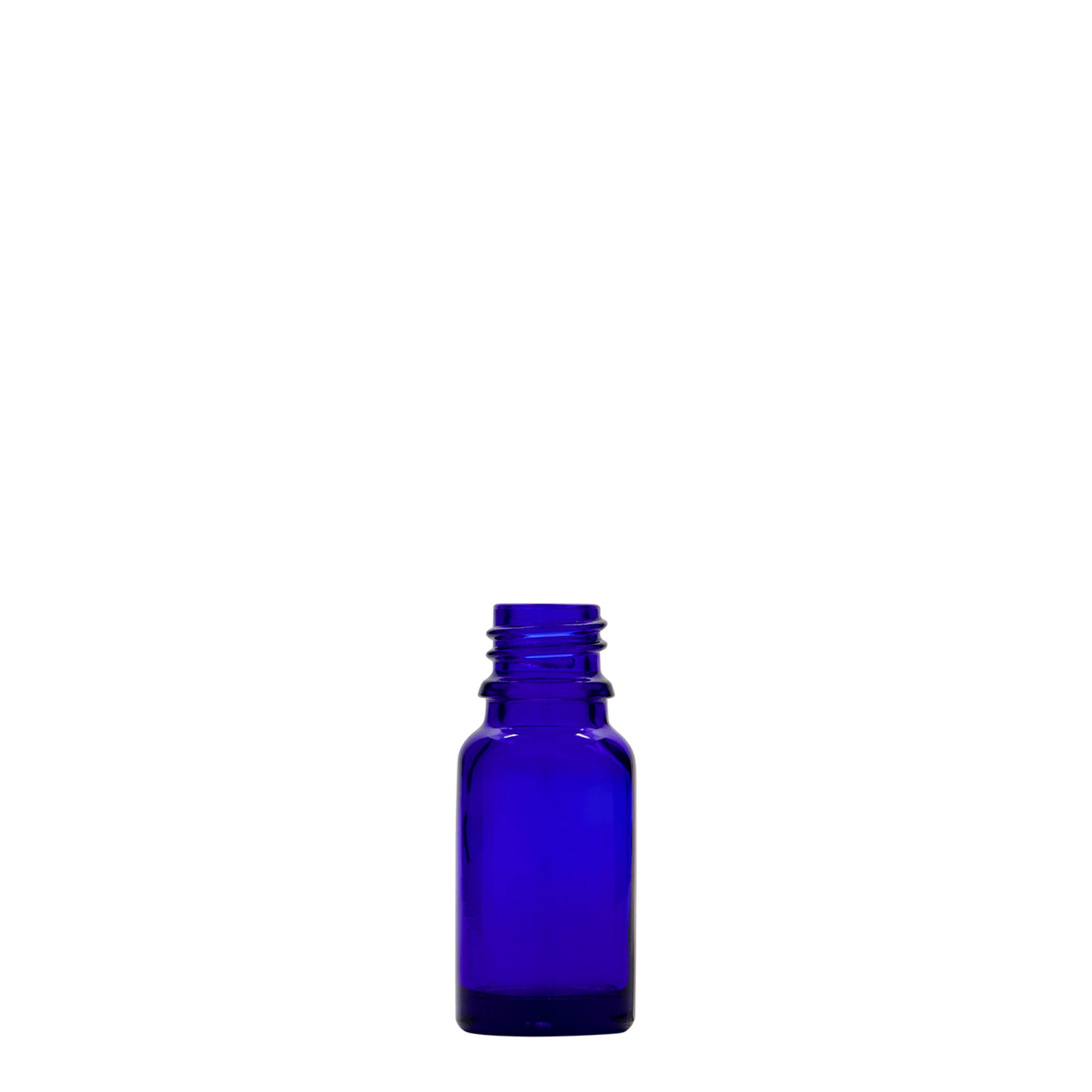 10 ml medicinska bočica, staklo, kraljevsko plava, grlo: DIN 18 10 ml medicinska bočica, staklo, kraljevsko plava, grlo: DIN 18