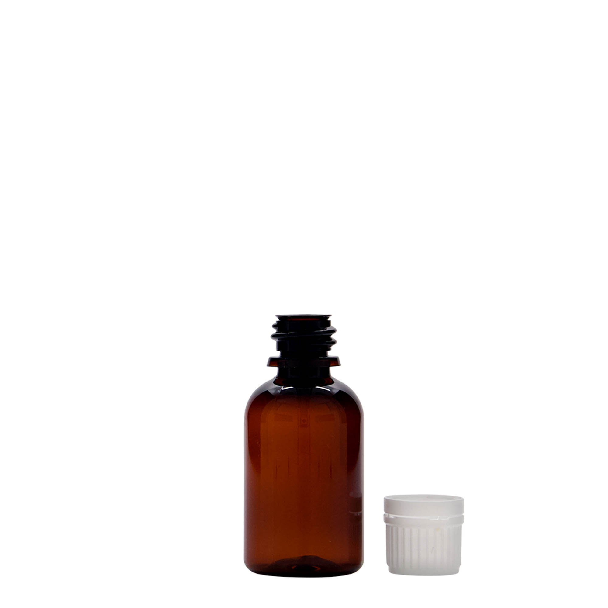 30 ml PET medicinska bočica 'Easy Living', braon, plastika, grlo: DIN 18 30 ml PET medicinska bočica 'Easy Living', braon, plastika, grlo: DIN 18