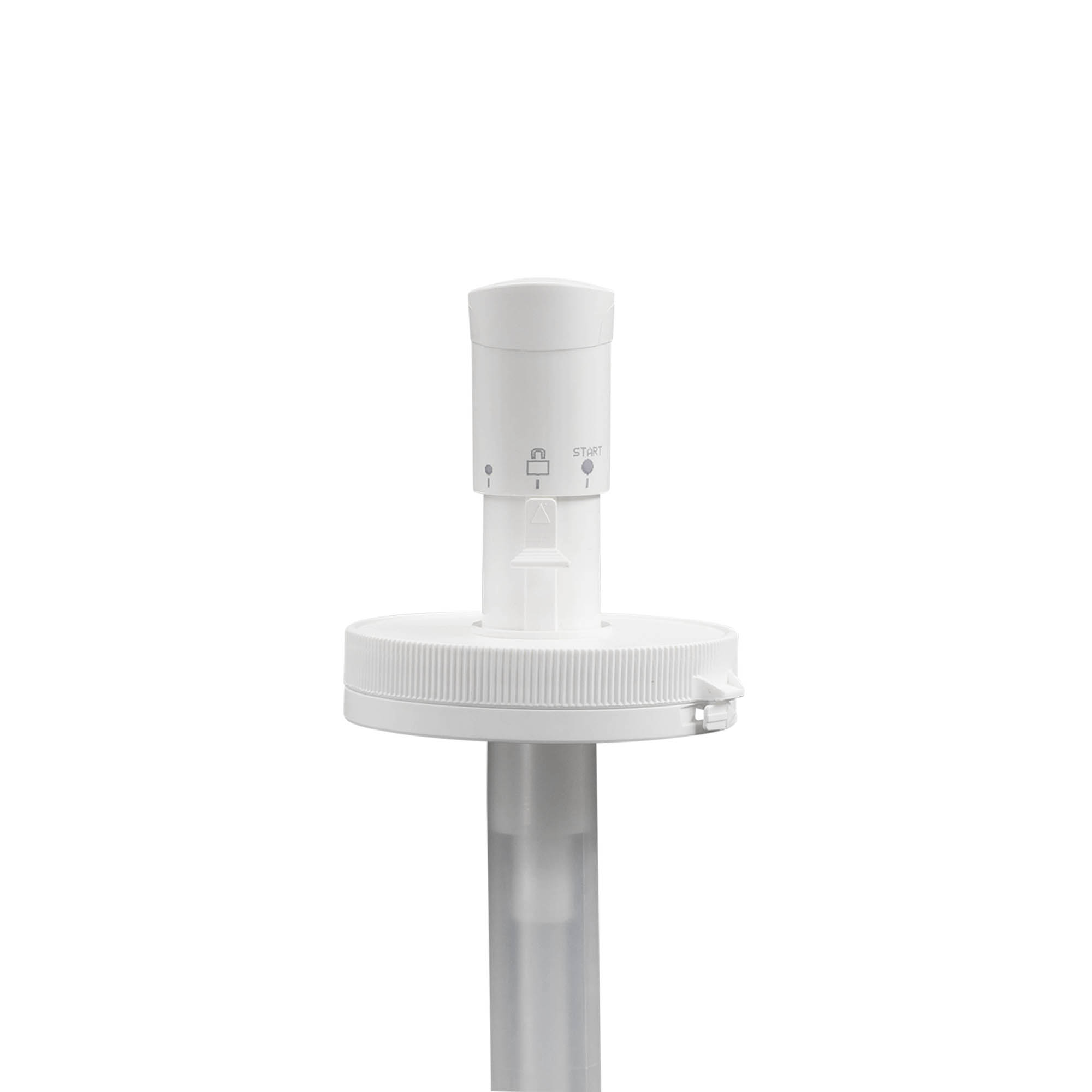 Dozirna pumpa za 655 ml 'Securibox', PE-plastika, bela, za otvor: navojni poklopac Dozirna pumpa za 655 ml 'Securibox', PE-plastika, bela, za otvor: navojni poklopac