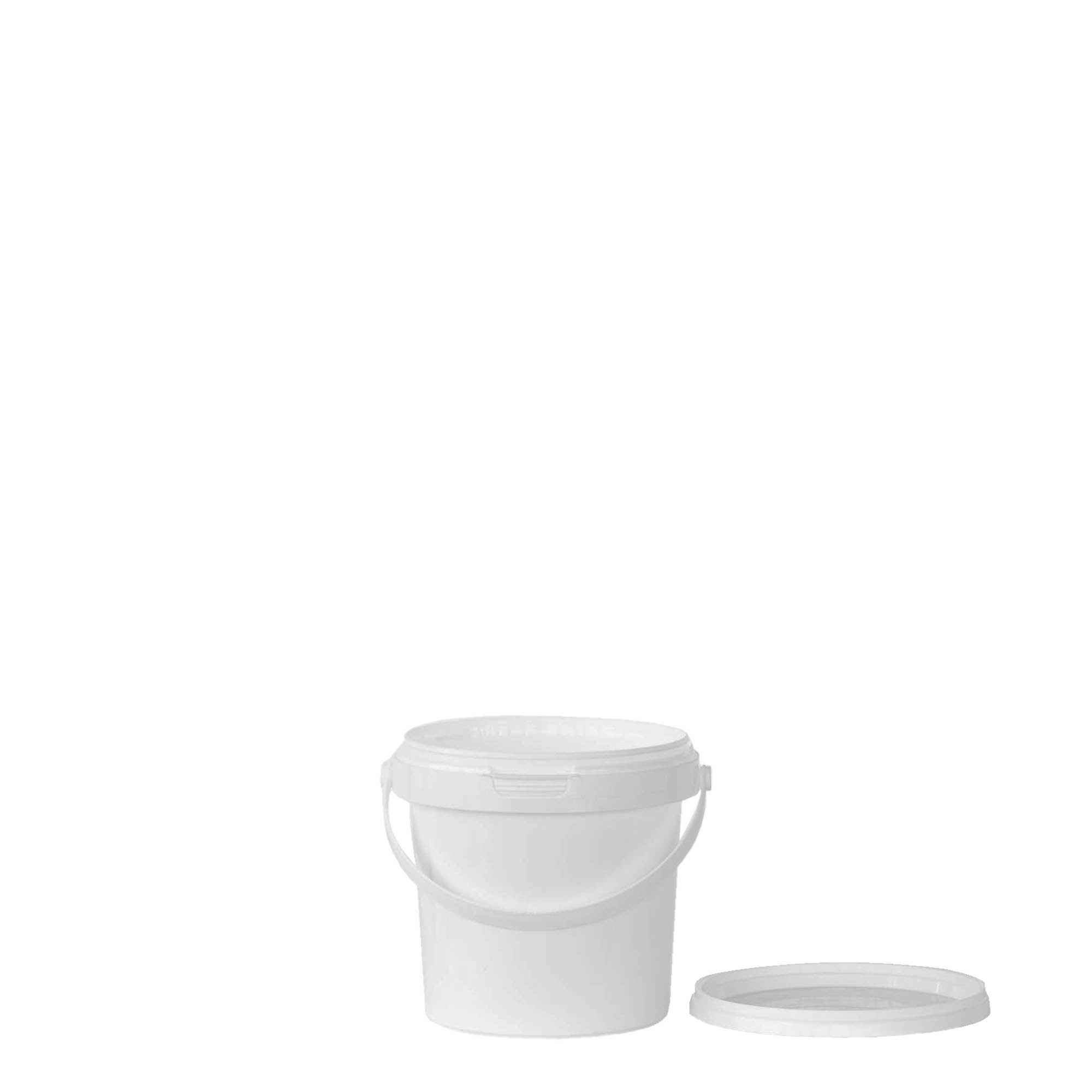 0,6 l kanta, PP-plastika, bela 0,6 l kanta, PP-plastika, bela
