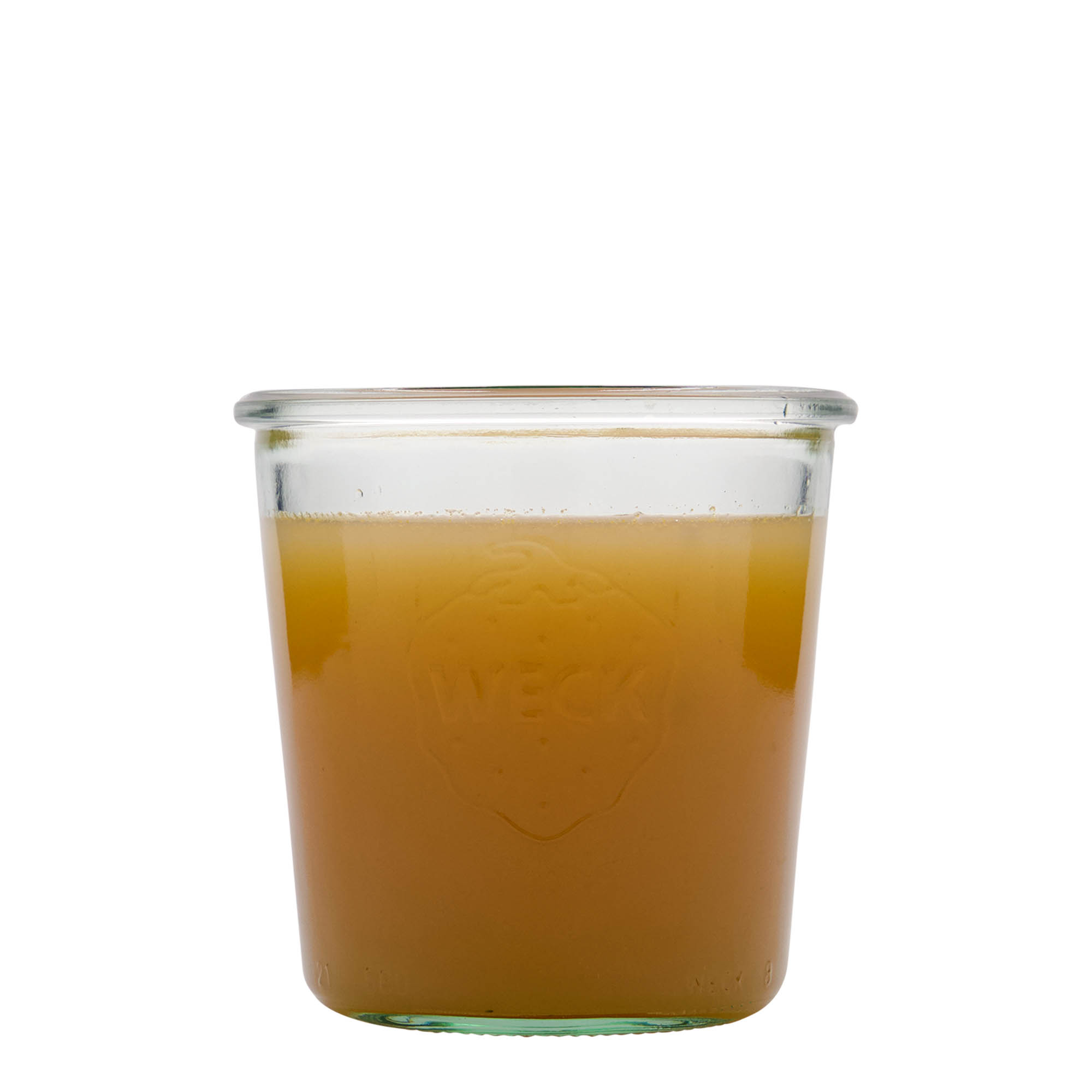 580 ml WECK tegle sa prelivom, otvor: okrugli rub