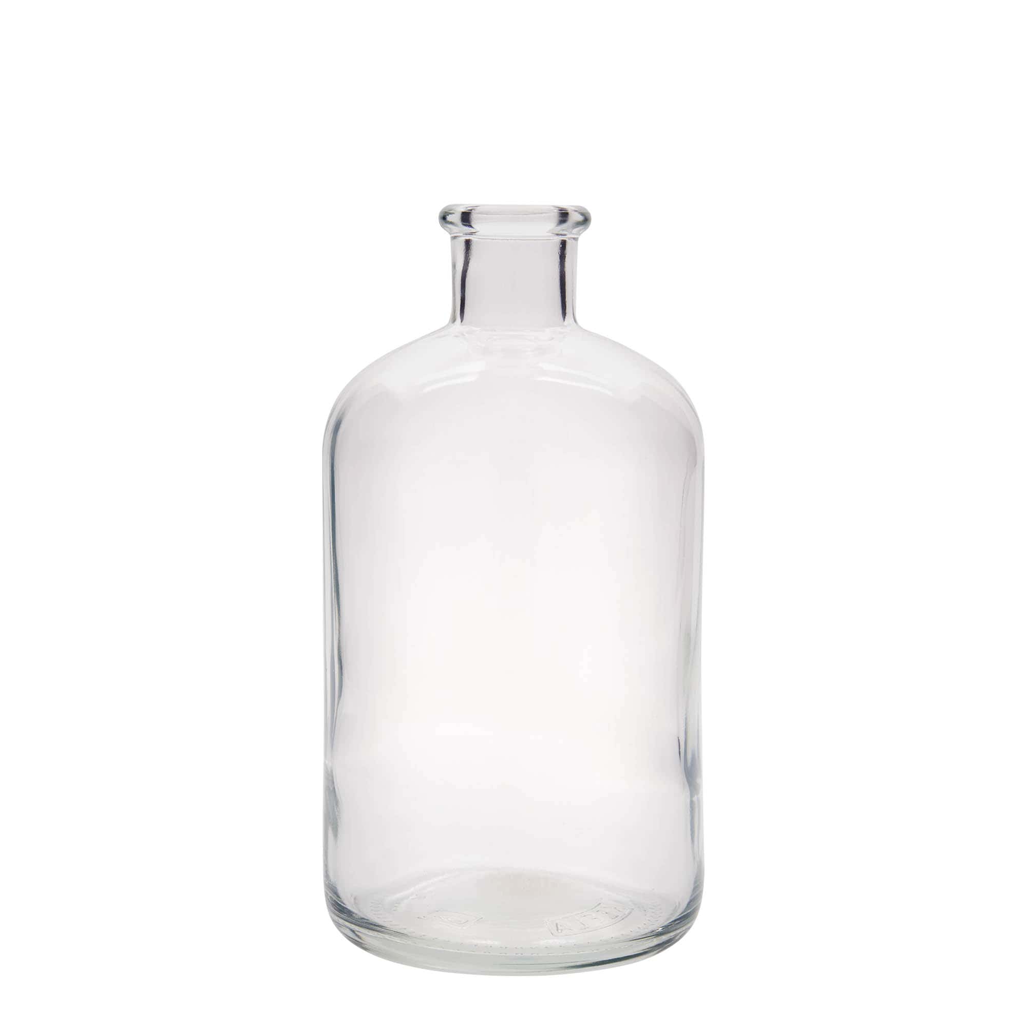 1.000 ml staklena boca apotekarska, otvor: pluta 1.000 ml staklena boca apotekarska, otvor: pluta