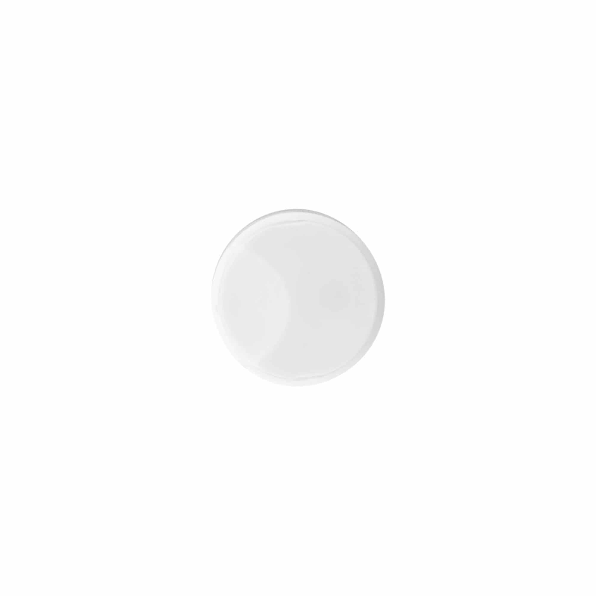 Zatvarač sa navojem Disc Top, PP plastika, bela, za otvor: 24/410