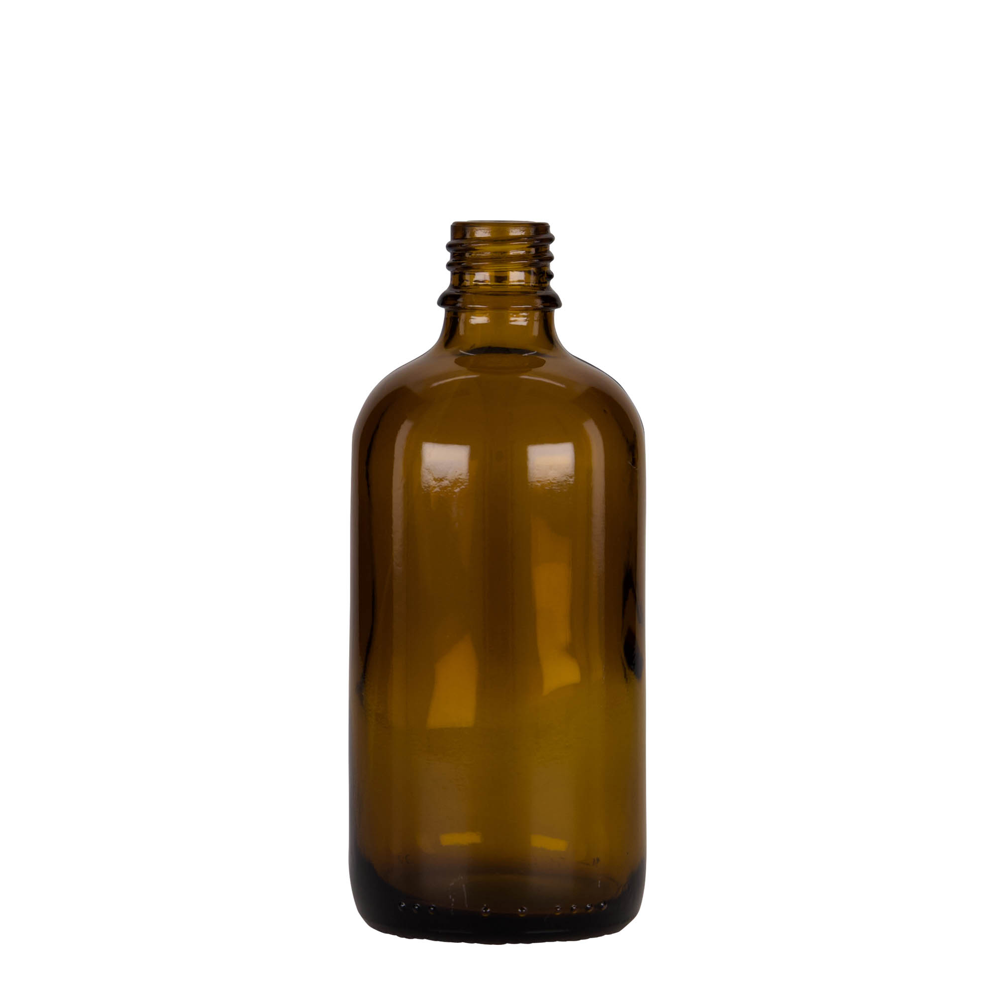 100 ml bočica sa pipetom za medicinu, staklena, braon-crna, grlo: DIN 18 100 ml bočica sa pipetom za medicinu, staklena, braon-crna, grlo: DIN 18