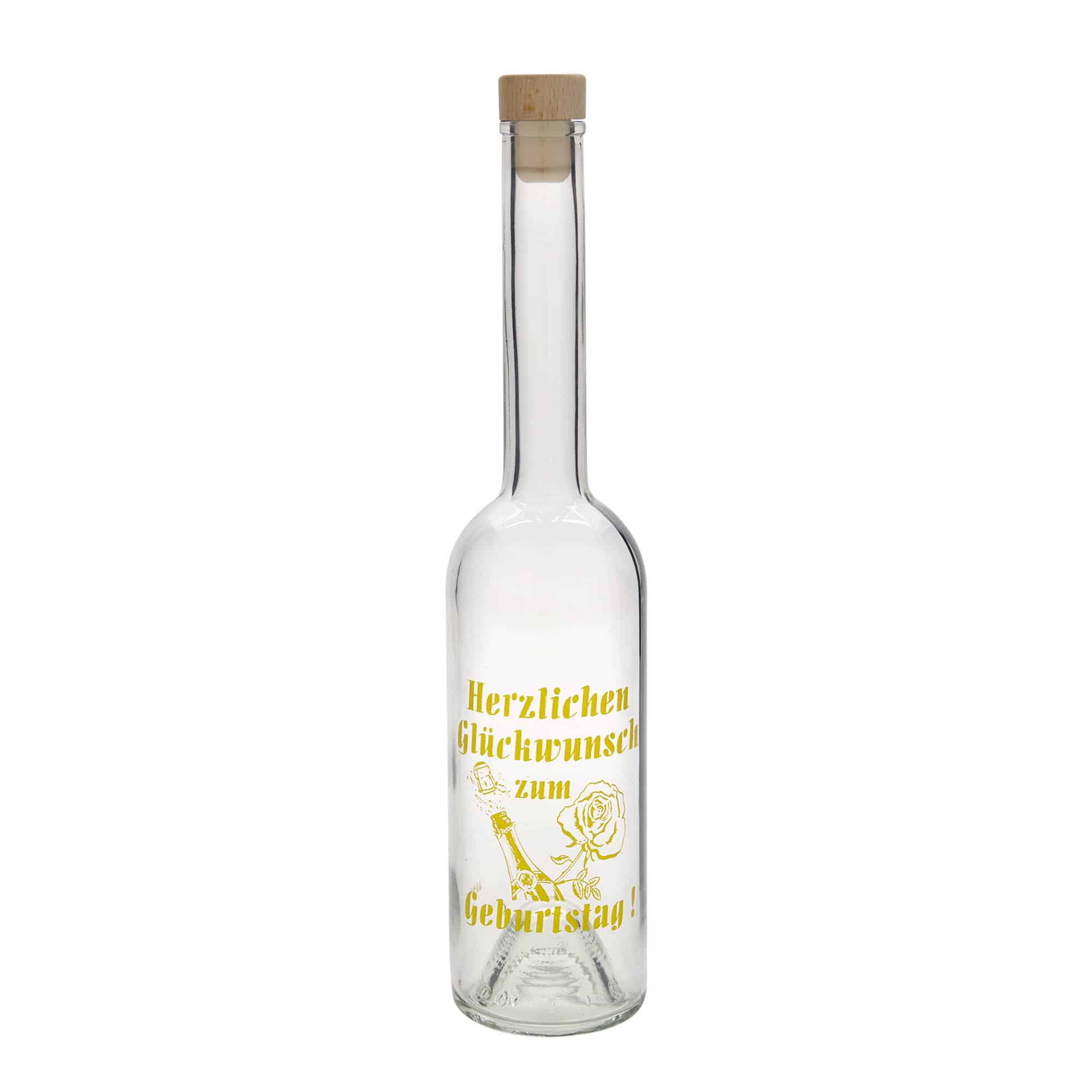 500 ml staklena flaša 'Opera', motiv: jabuka, otvor: plutani čep 500 ml staklena flaša 'Opera', motiv: jabuka, otvor: plutani čep