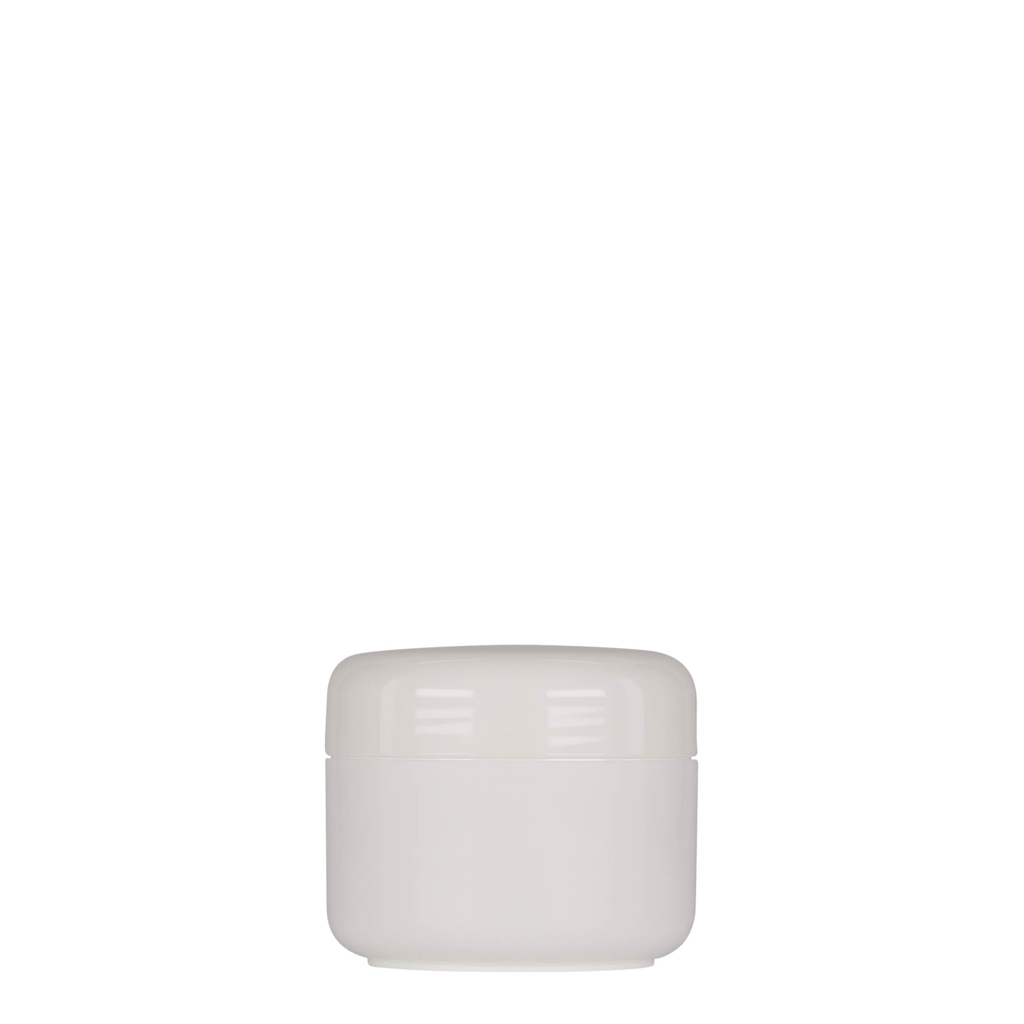 50 ml plastična teglica 'Bianca', PP, bela, otvor: zatvarač na navoj 50 ml plastična teglica 'Bianca', PP, bela, otvor: zatvarač na navoj